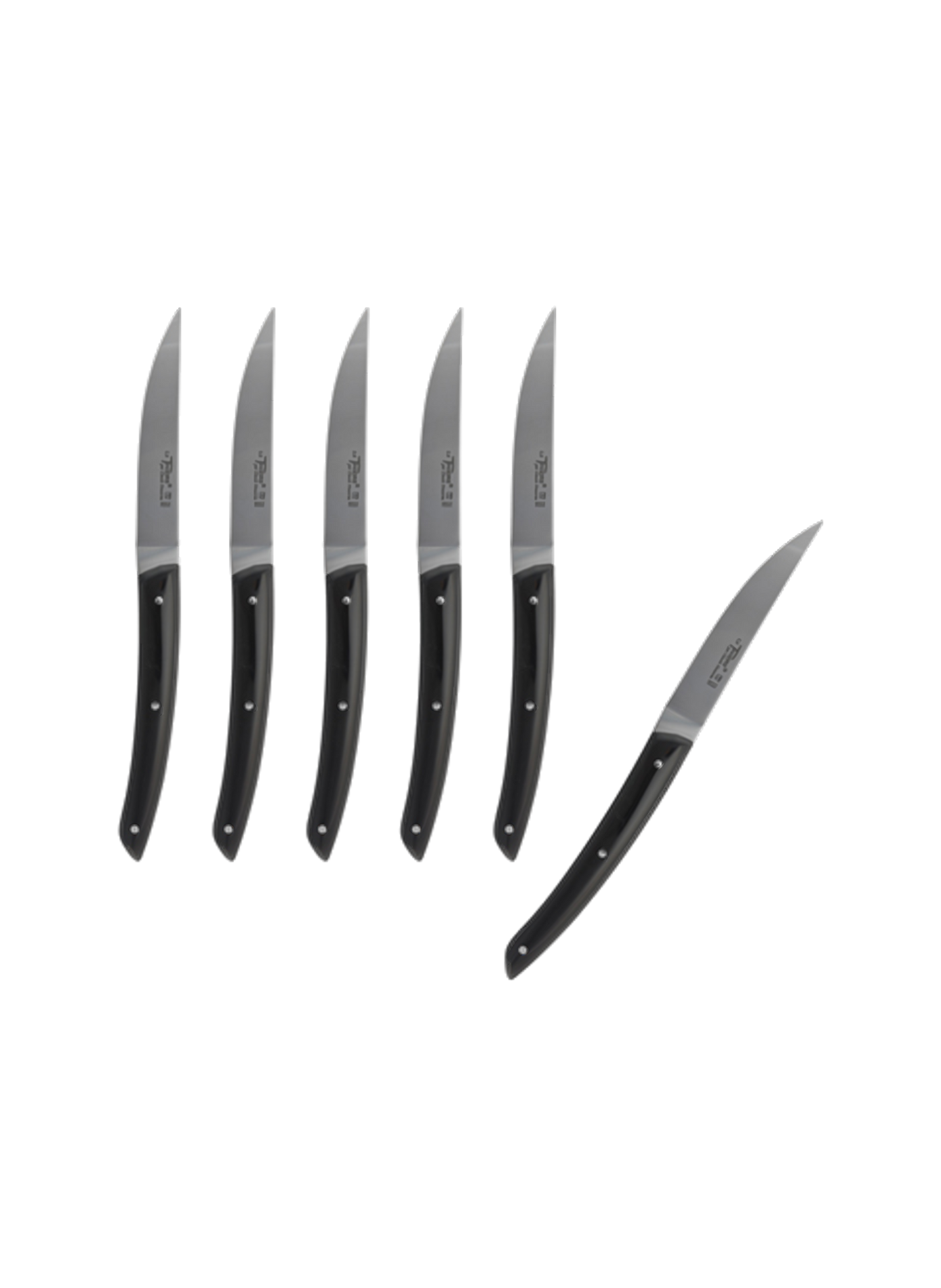 Le Thiers 6-Piece Knife Set DOZORME Black