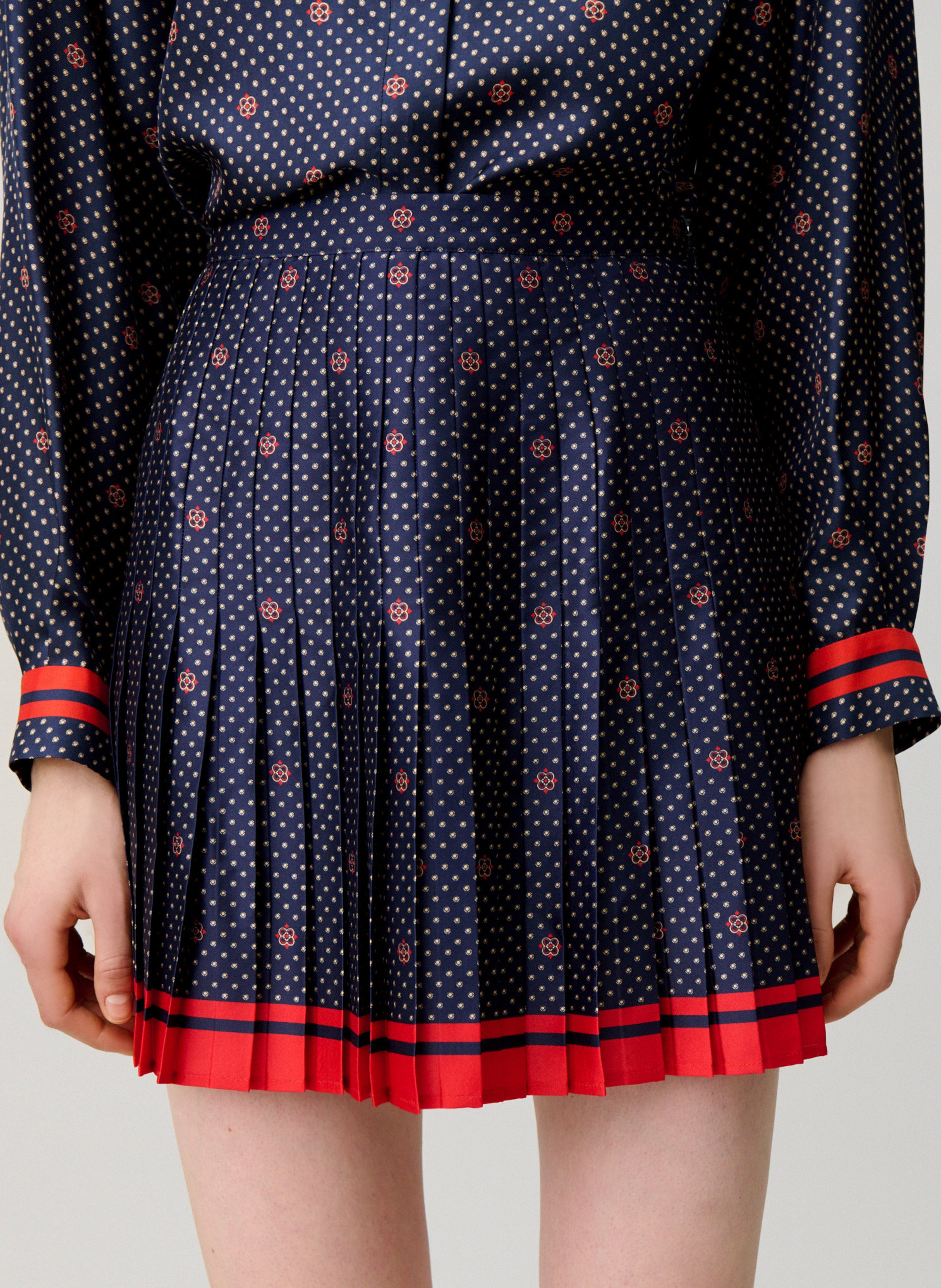 Jupe évasée courte CLAUDIE PIERLOT Multicolore