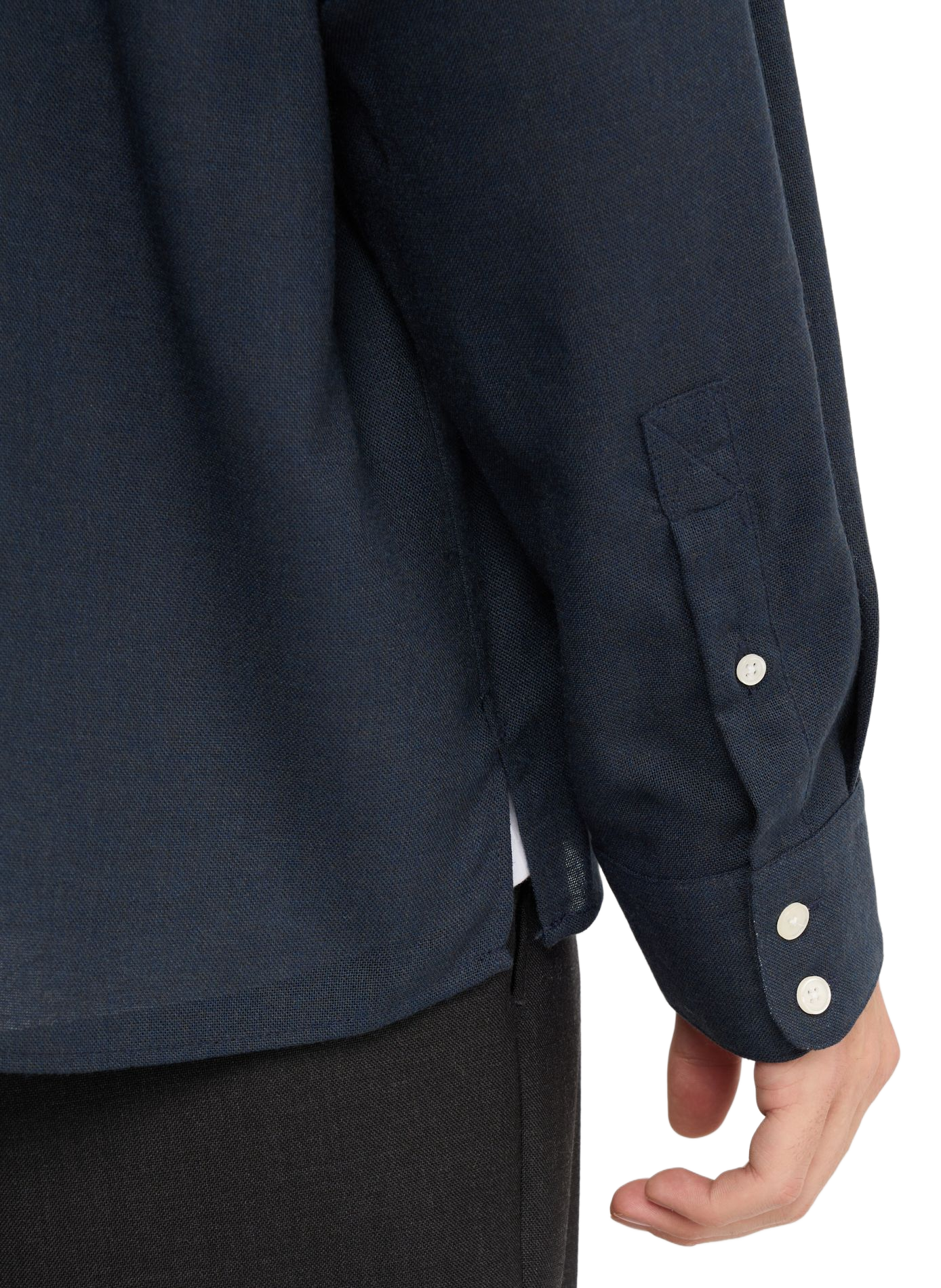 Solid button-down shirt SAISON 1865 Blue