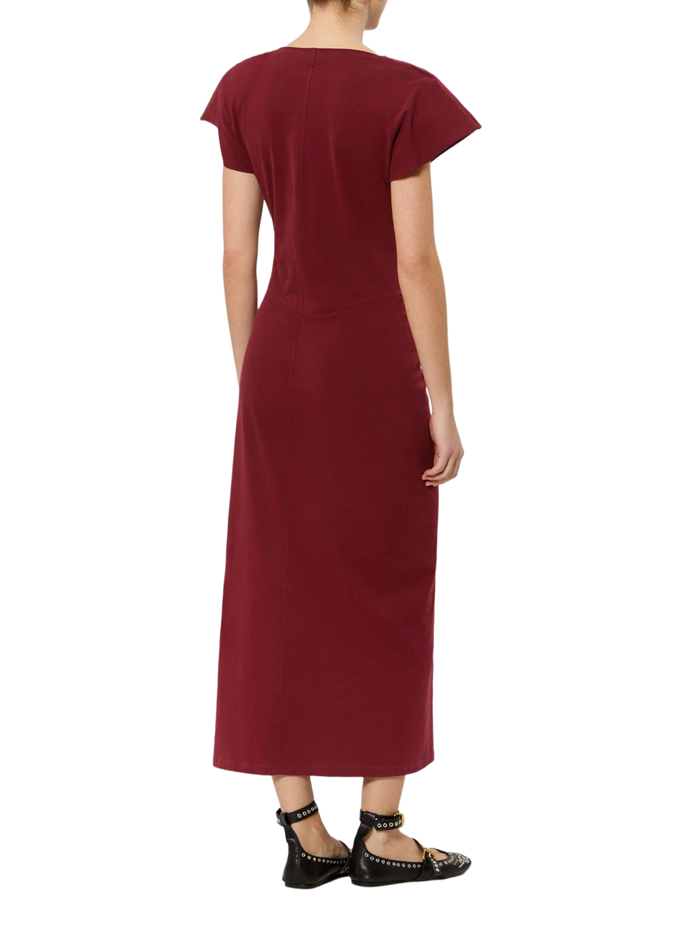 Langes Wickelkleid Nadra aus Baumwolle ISABEL MARANT Rot