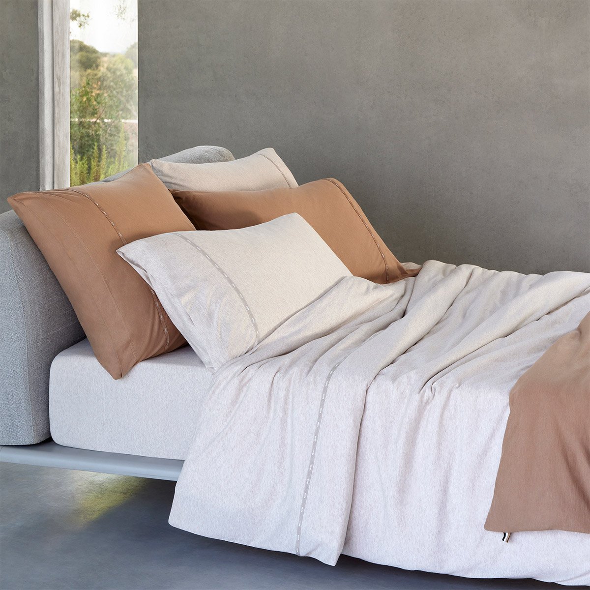 Taie d'oreiller en coton modal, boss sense BOSS HOME Beige