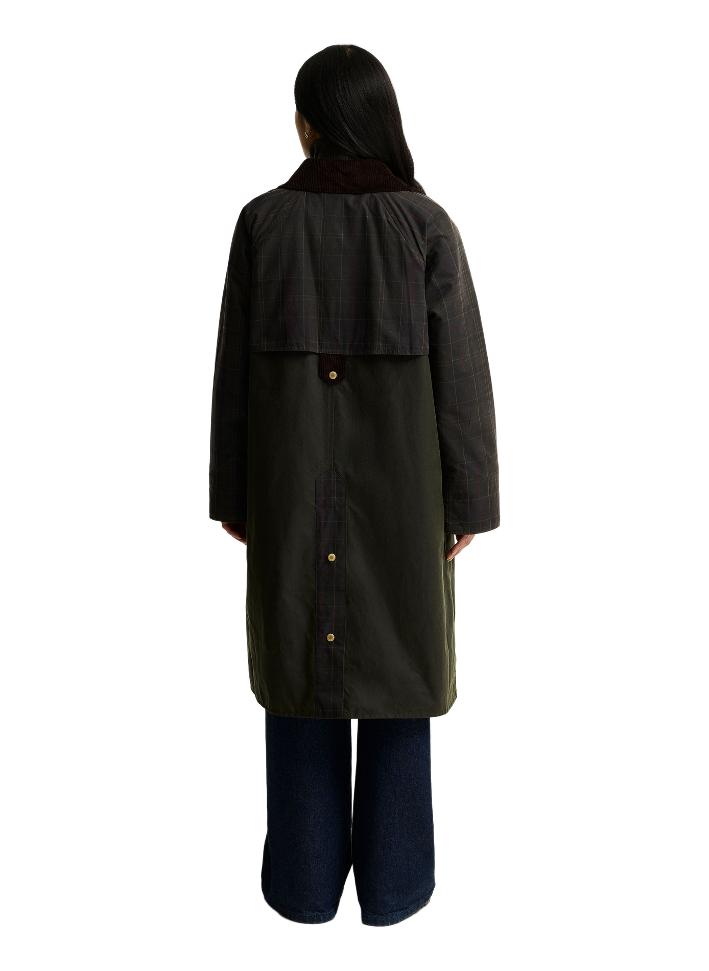 Kirklees long cotton jacket BARBOUR Khaki