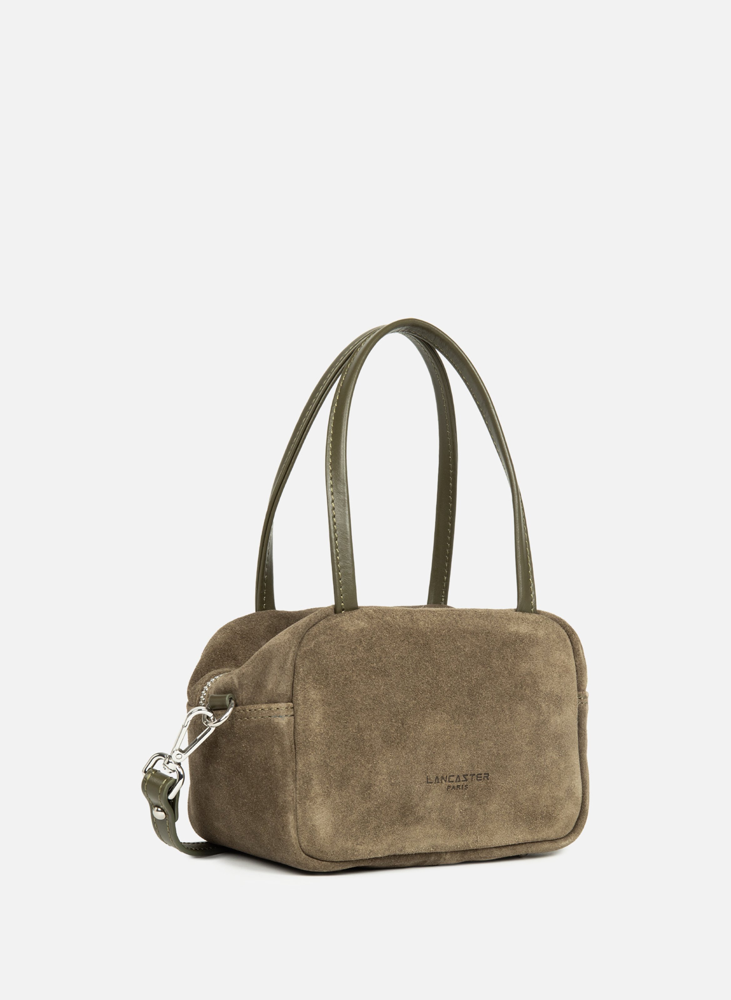 Petit sac à main - suède it LANCASTER Kaki