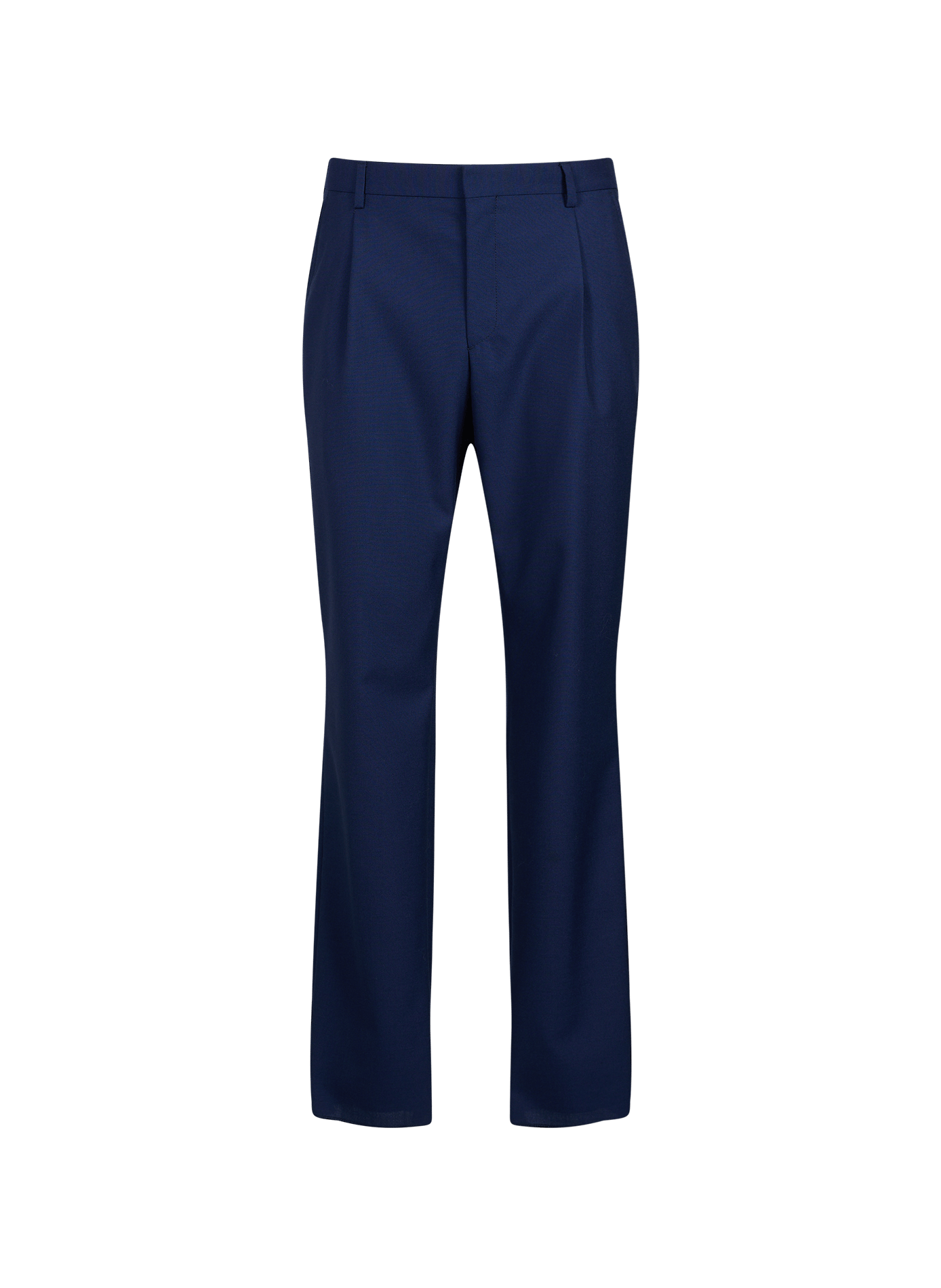 Solid wool straight suit jacket SAISON 1865 Blue