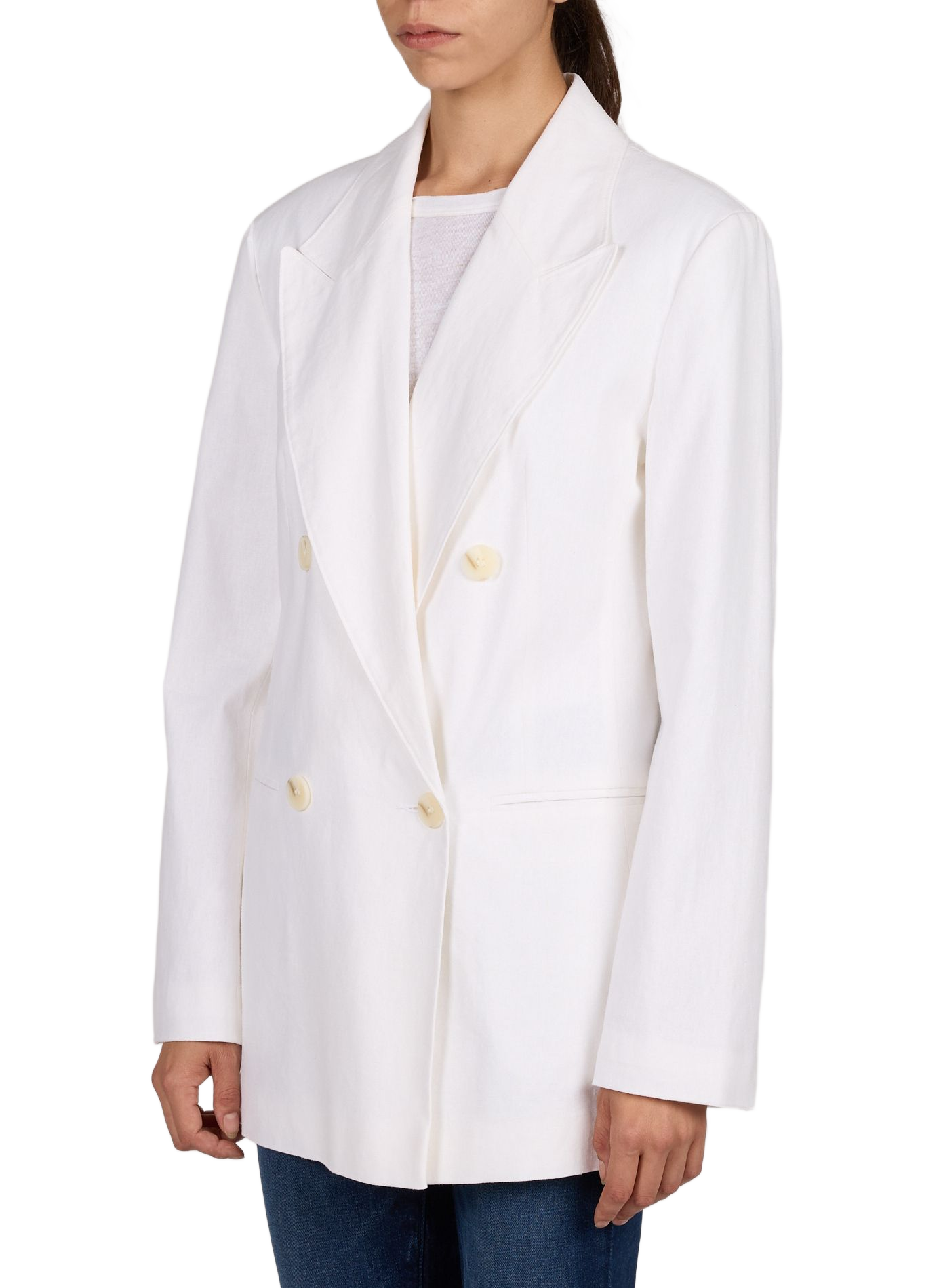 Blazer Tsgulla aus Leinenmischung TOPSHOP Beige
