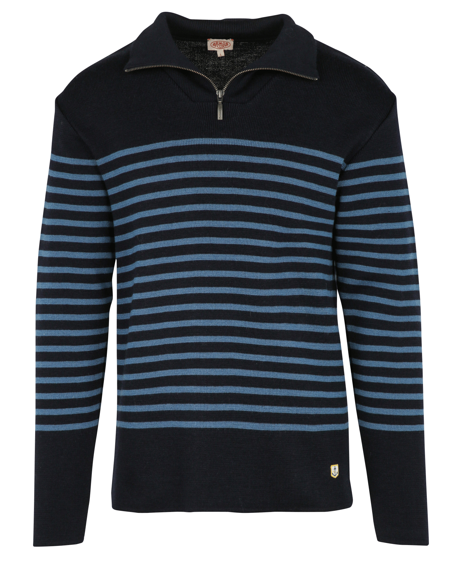 Pull marinière ajusté en laine ARMOR-LUX Bleu