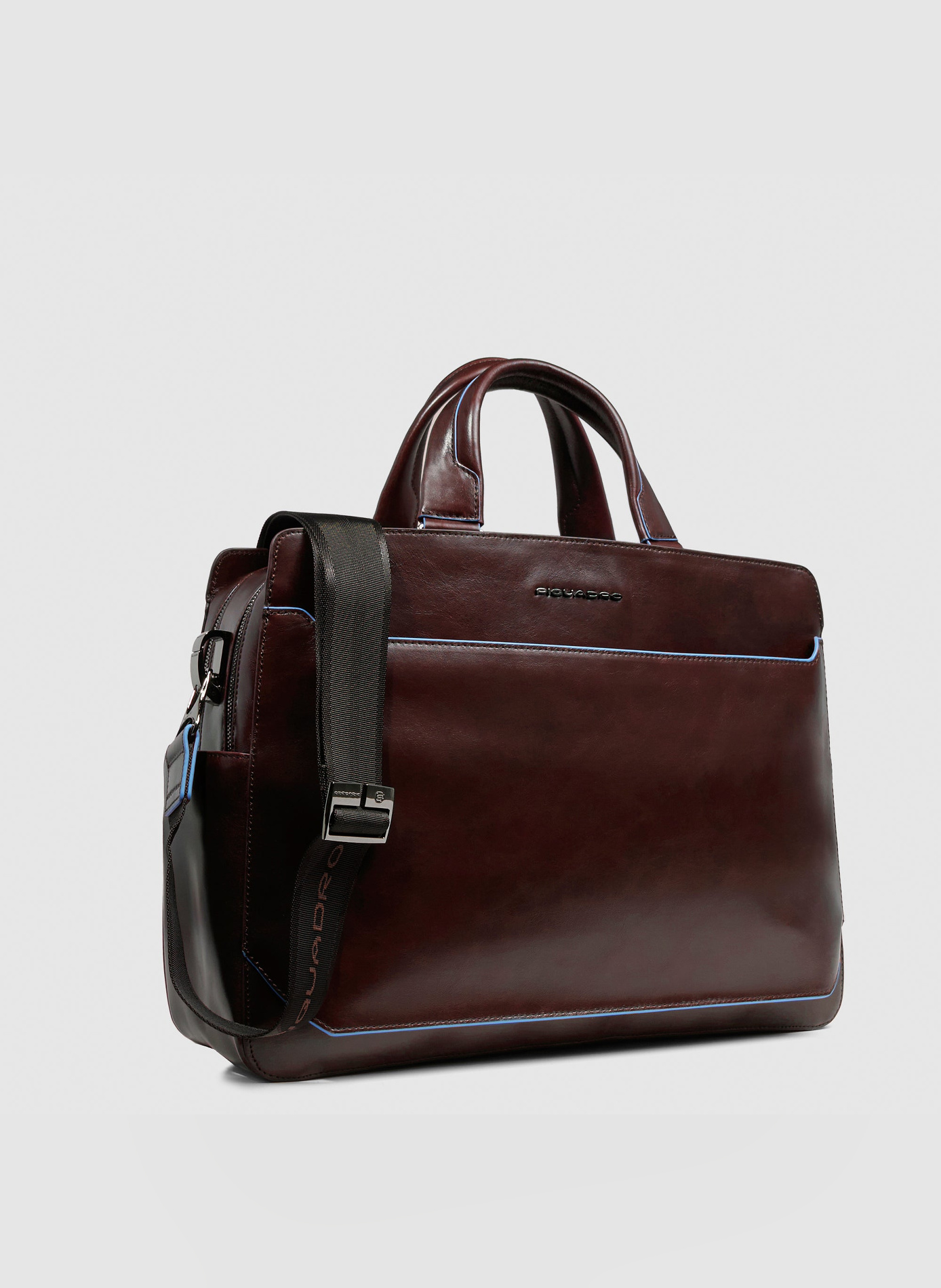 Sac d'ordinateur 15,6" personnalisable PIQUADRO Marron