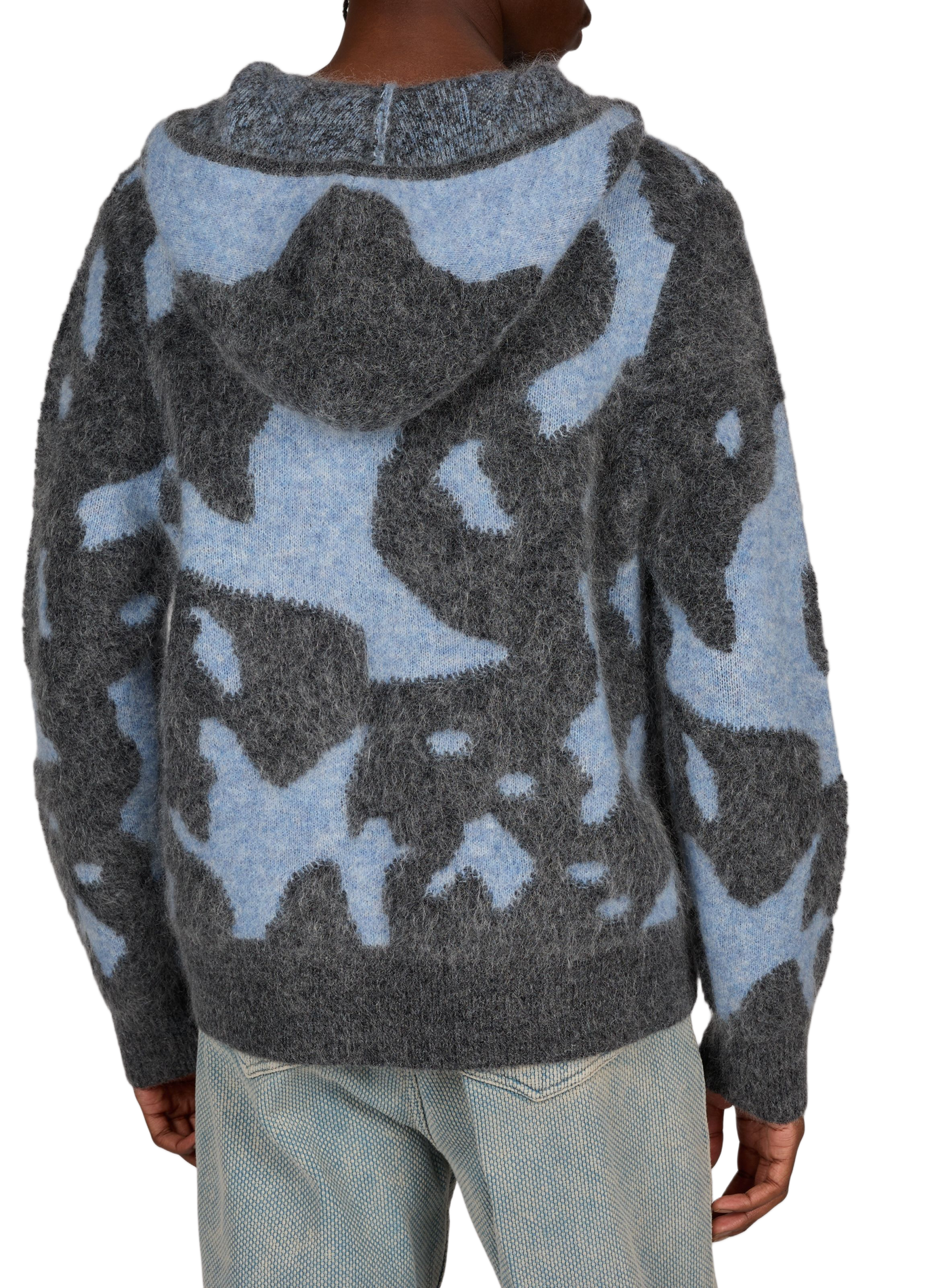 Oversized wool-blend cardigan WON HUNDRED Blue