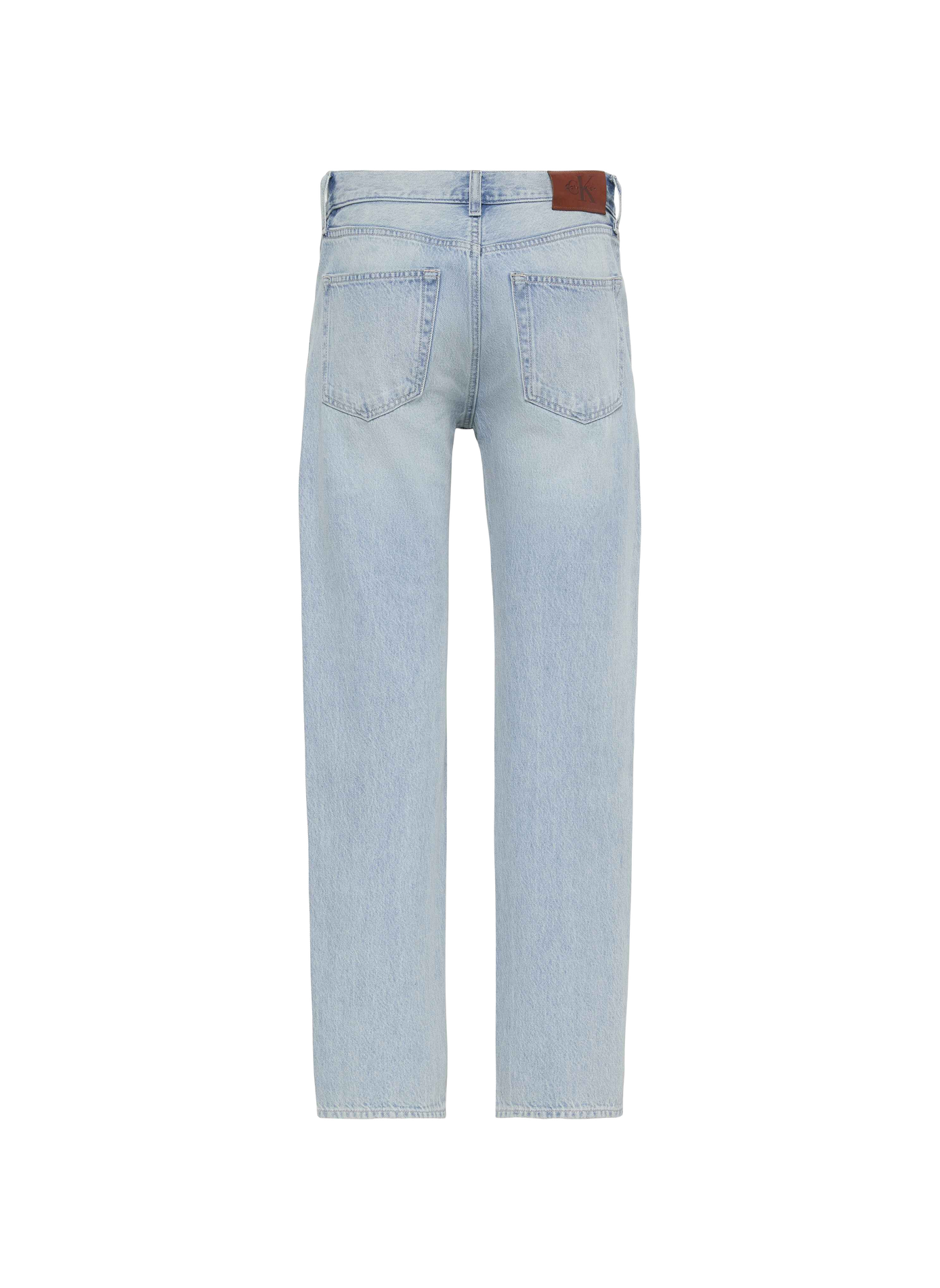 Gerade geschnittene blaue Jeans aus Baumwolle CALVIN KLEIN Blau