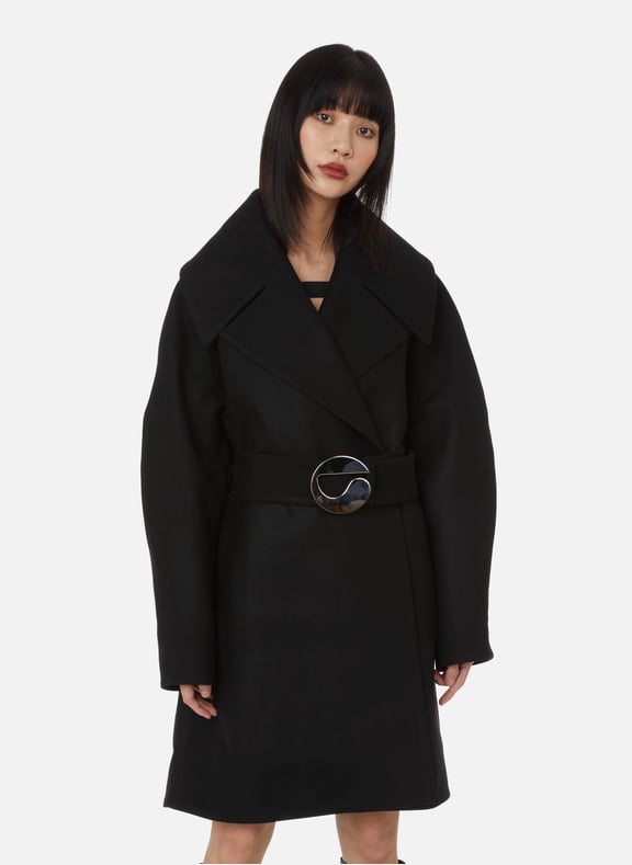 Manteau oversize en laine et cachemire Noir by COPERNI COPERNI Manteau oversize en laine et cachemire Noir