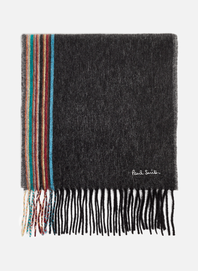 Artist Stripes lambswool and cashmere scarf PAUL SMITH