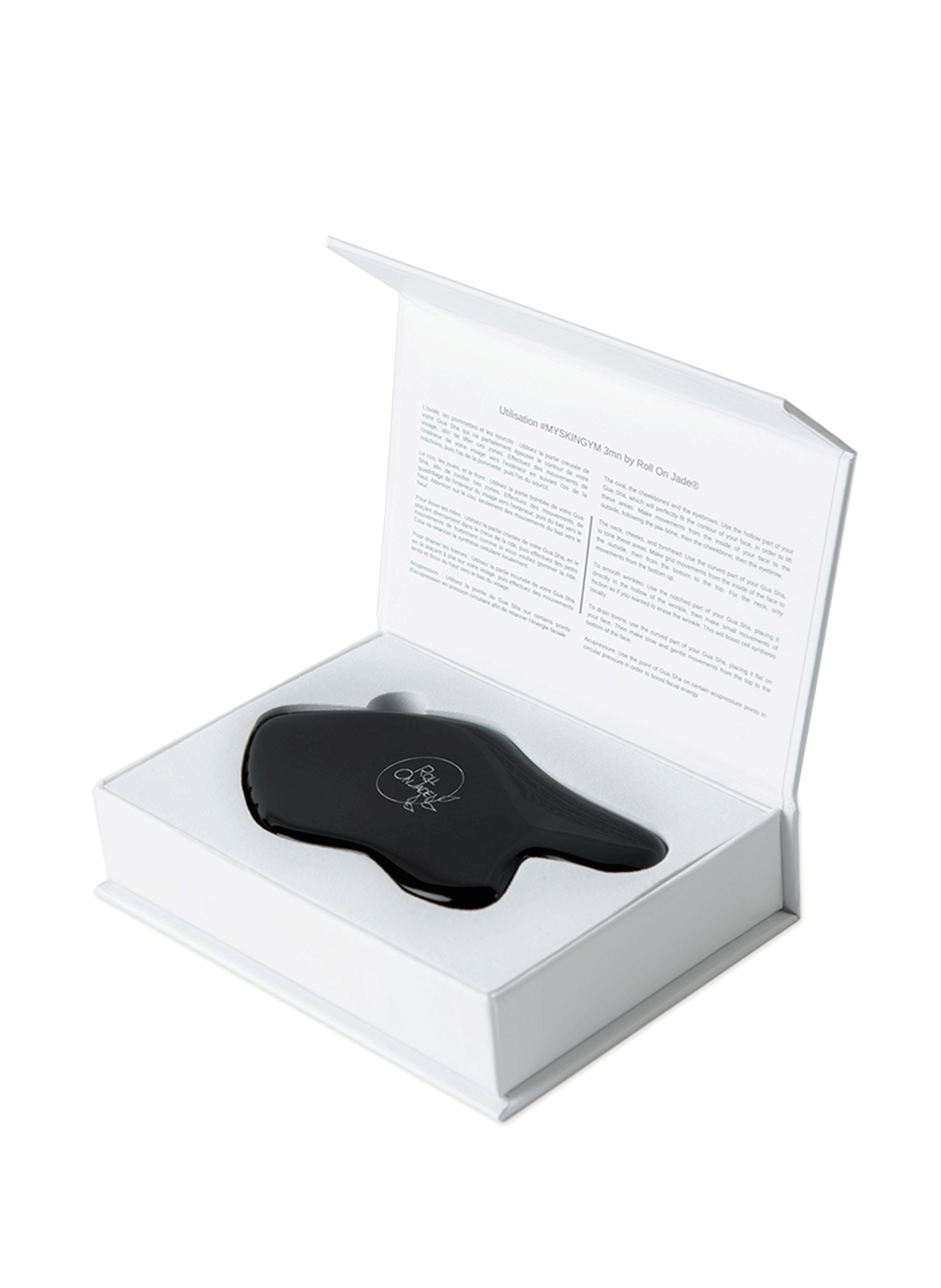 Ultimate Lift Black Obsidian Gua Sha ROLL ON JADE No color