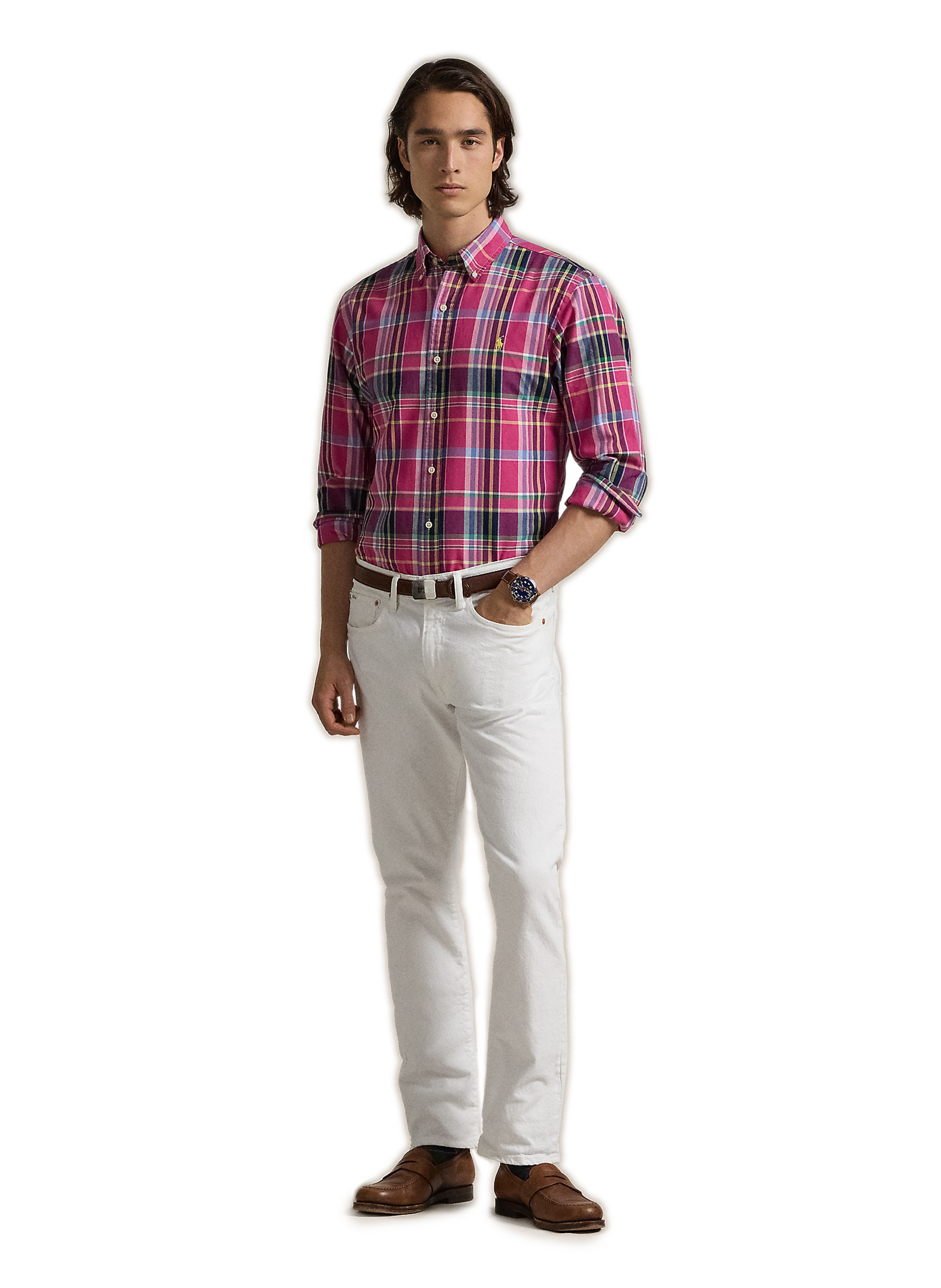 Check cotton Shirt POLO RALPH LAUREN Pink
