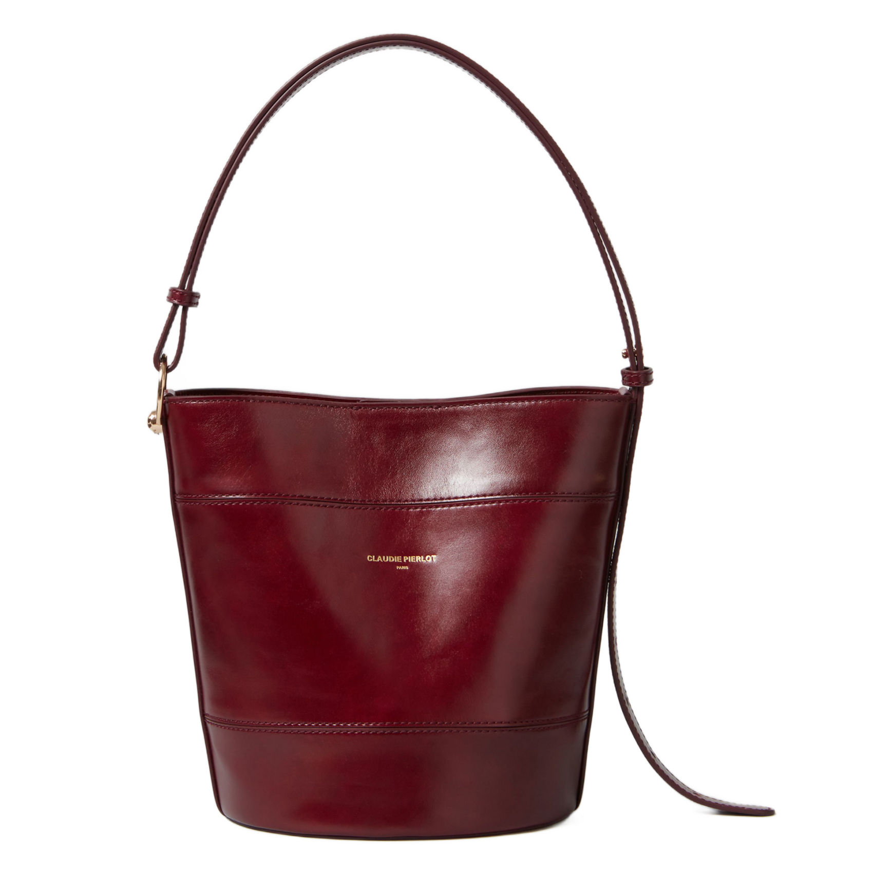Sac seau en cuir CLAUDIE PIERLOT Rouge