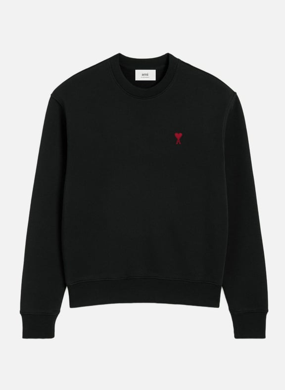 Sweatshirt ami de coeur rouge unisexe Noir by AMI PARIS AMI PARIS Sweatshirt ami de coeur rouge unisexe Noir