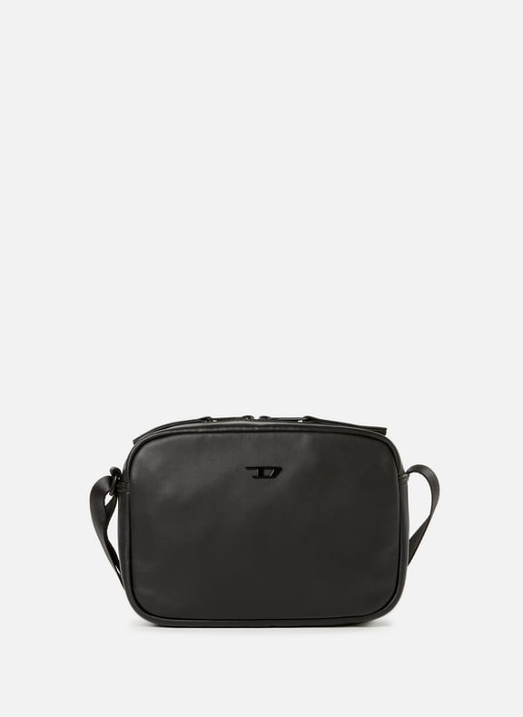 Sac à bandoulière en cuir Rave Caméra X Noir by DIESEL DIESEL Sac à bandoulière en cuir Rave Caméra X Noir