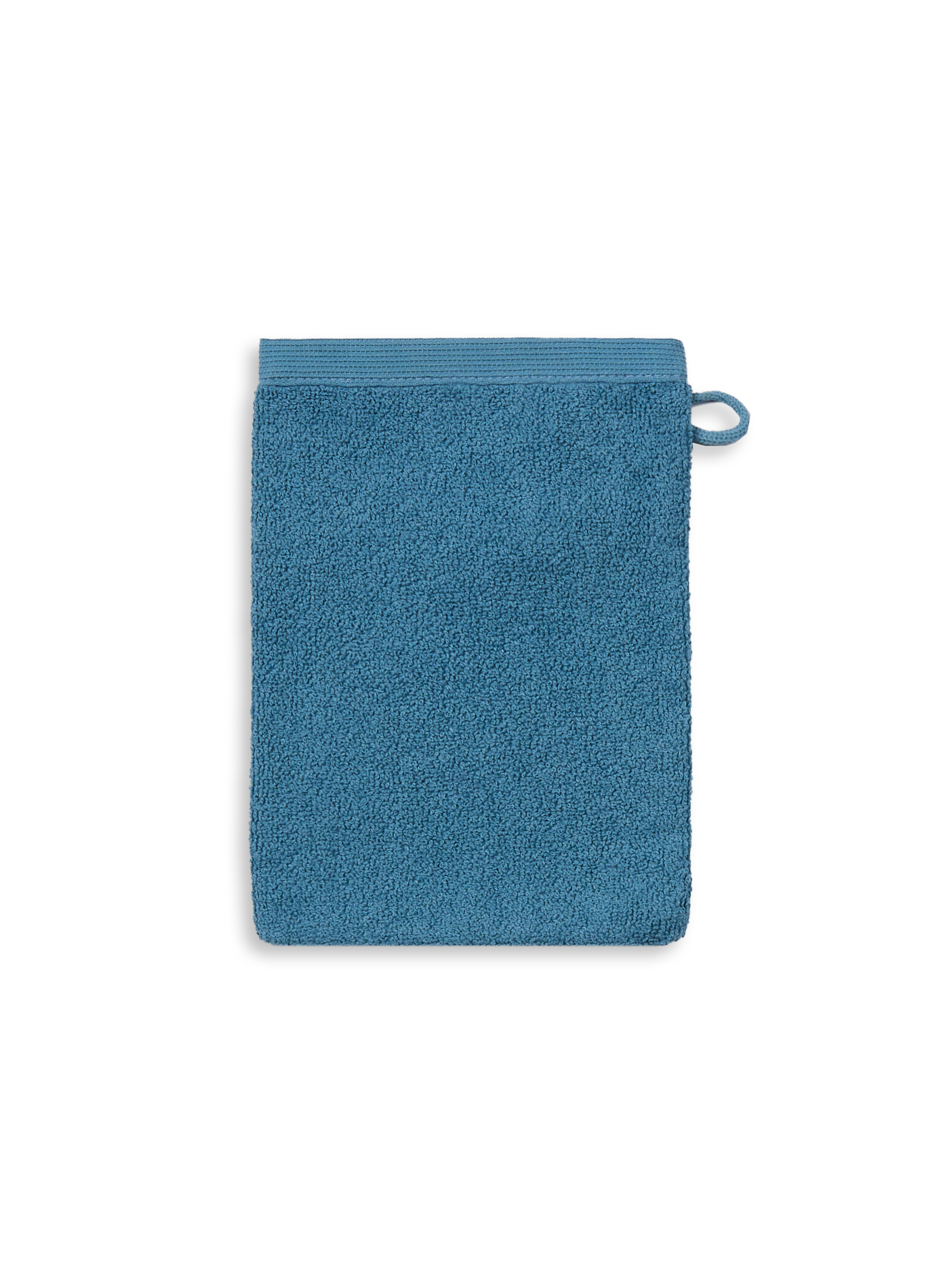 AU PRINTEMPS PARIS Gant de toilette en coton biologique Bleu