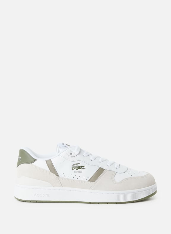 T-clip leather sneakers White by LACOSTE LACOSTE T-clip leather sneakers White