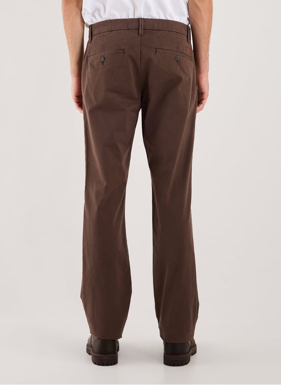 Pantalon droit en coton mélangé | Marron by TIMBERLAND Pantalon droit en coton mélangé Marron
