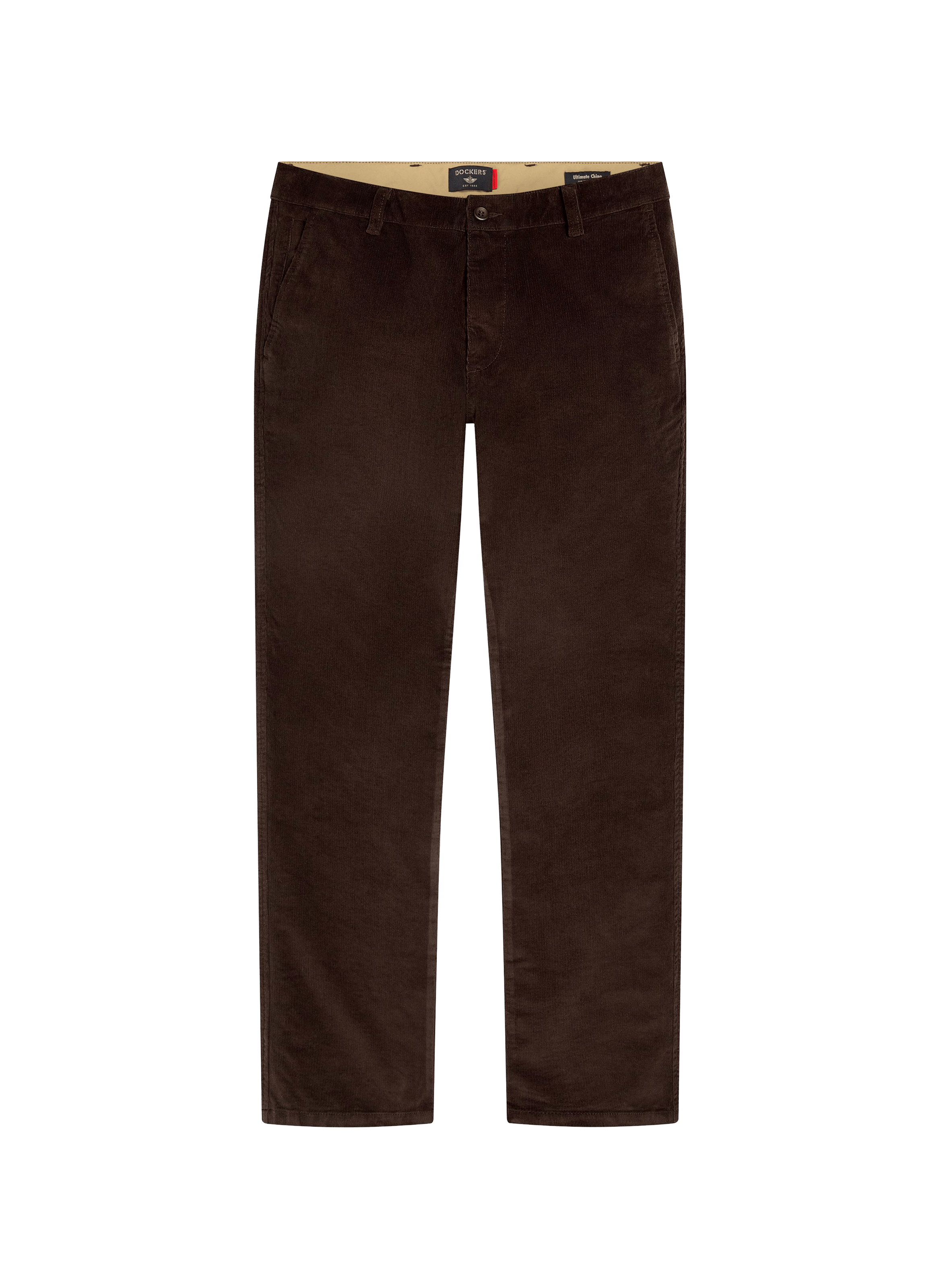 Pantalon droit en coton DOCKERS Marron