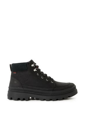 Bottines mi-hautes compensées en cuir PALLADIUM Bottines mi-hautes compensées en cuir PALLADIUM