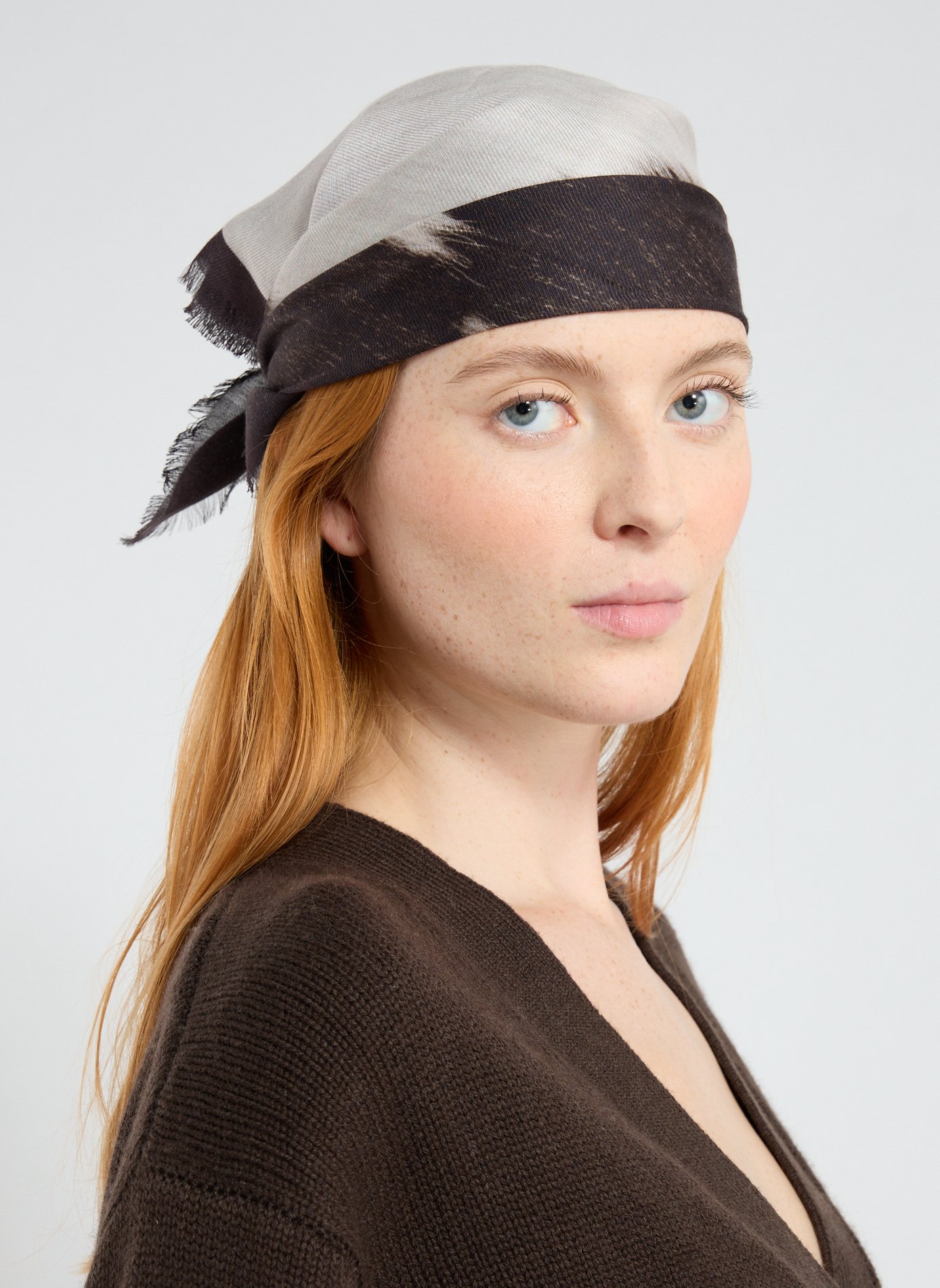 Etole imprimée SAISON 1865 Marron