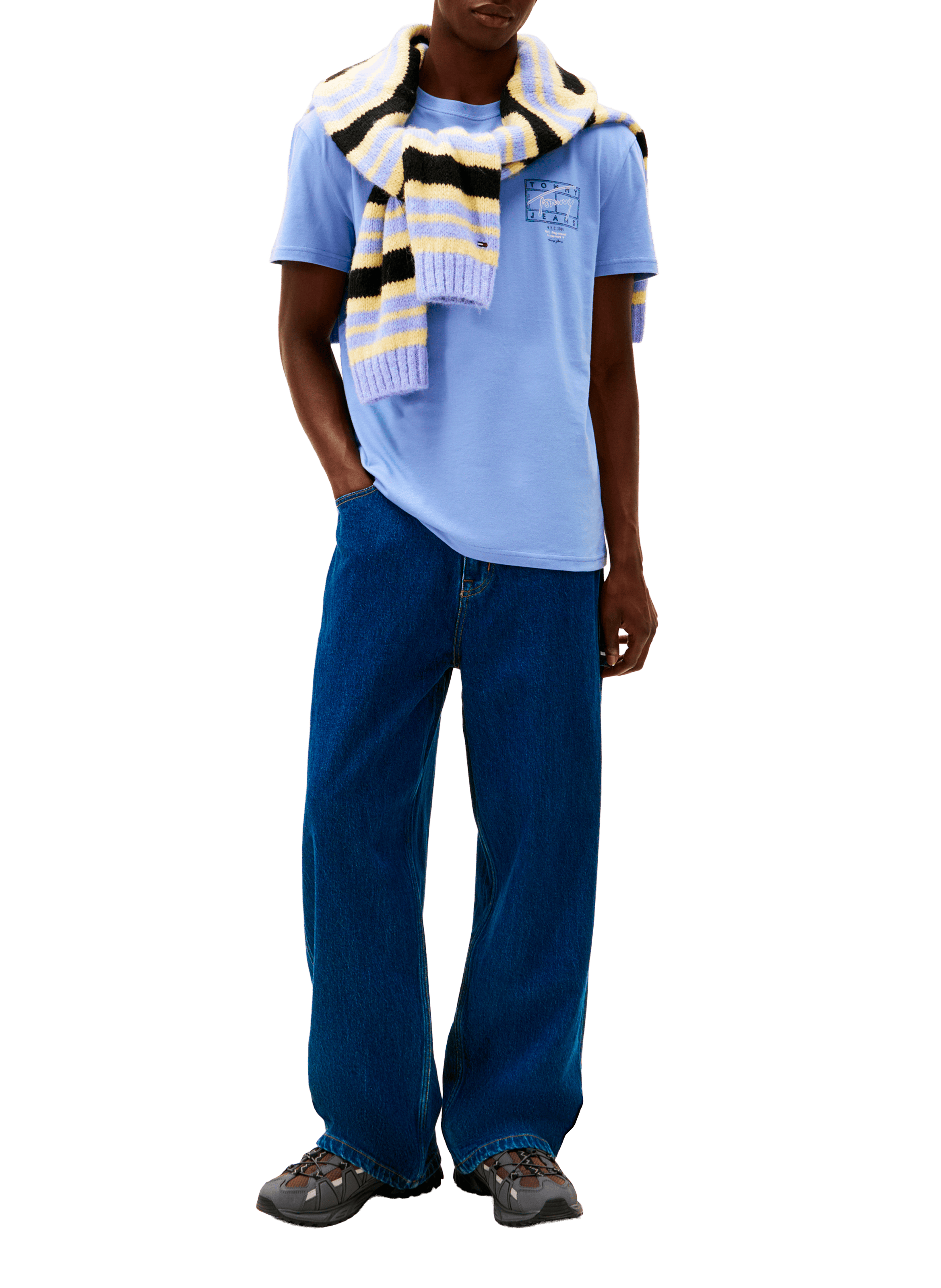 Short-Sleeve Cotton T-Shirt  TOMMY HILFIGER Blue