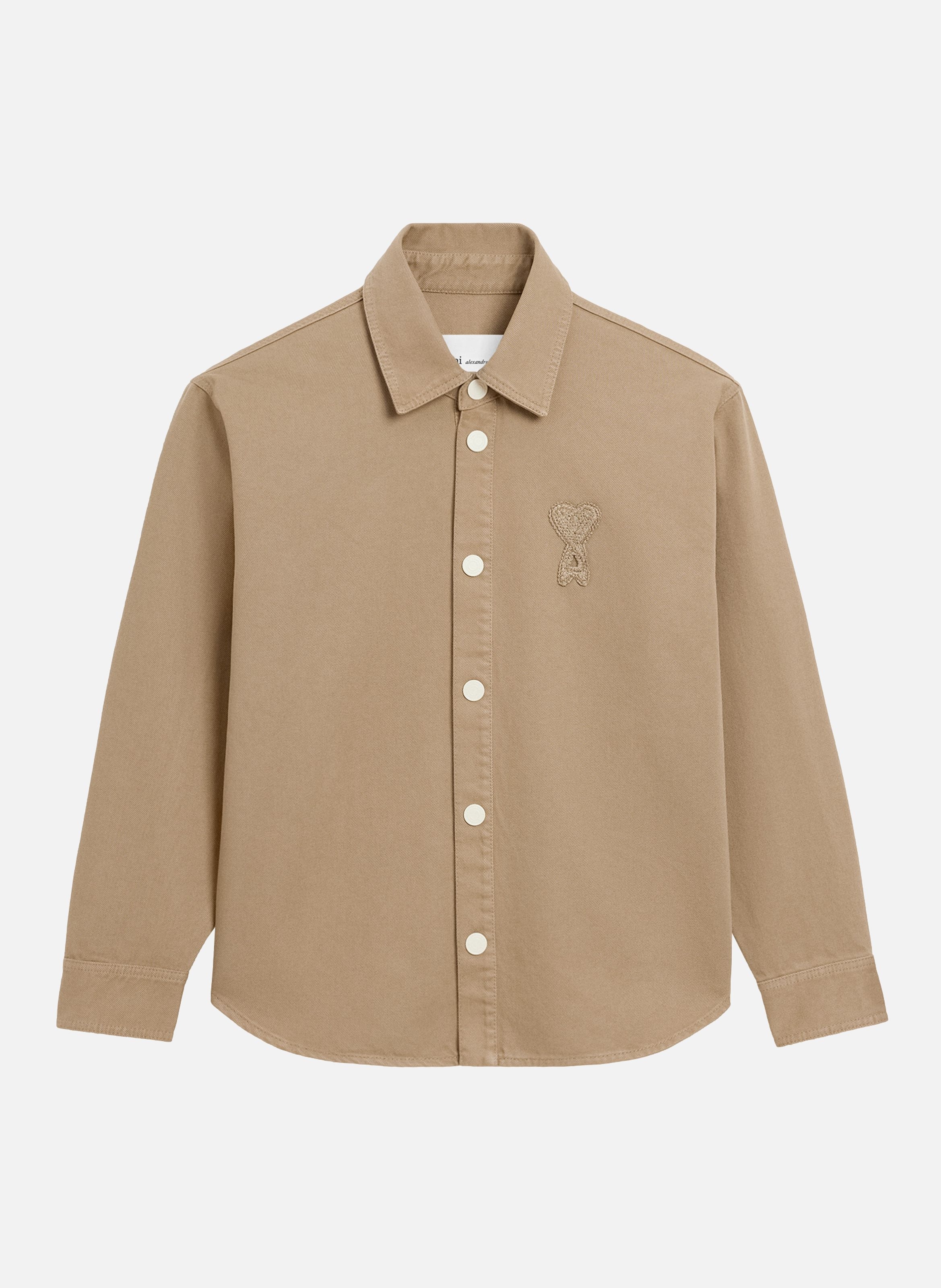 Surchemise ami de coeur en crochet unisexe en coton AMI PARIS Beige