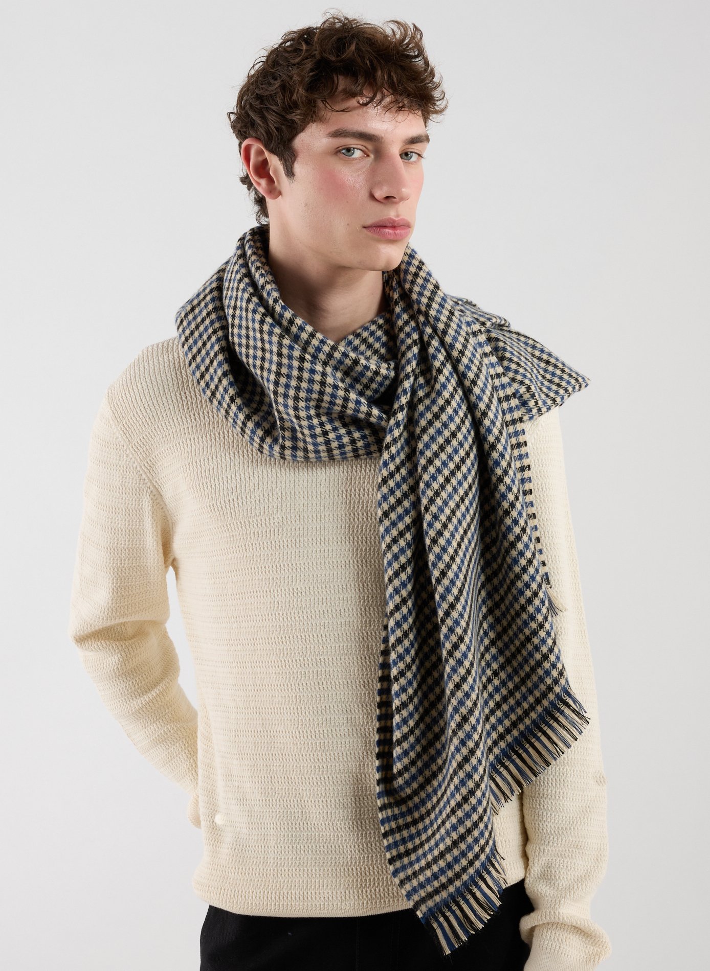 Houndstooth scarf SAISON 1865 Multicolour