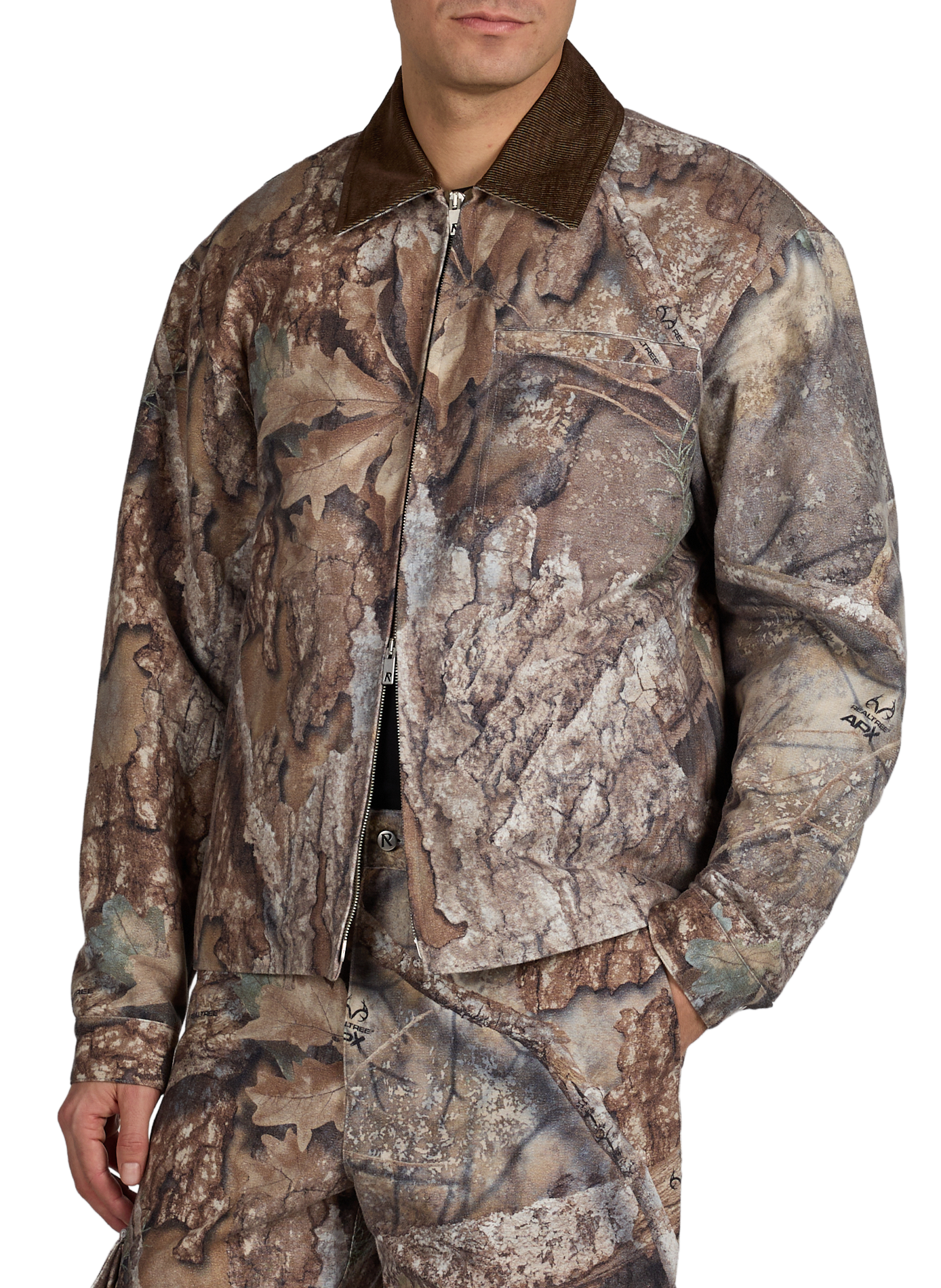 Veste camionneur imprimée camouflage en coton REPRESENT Multicolore