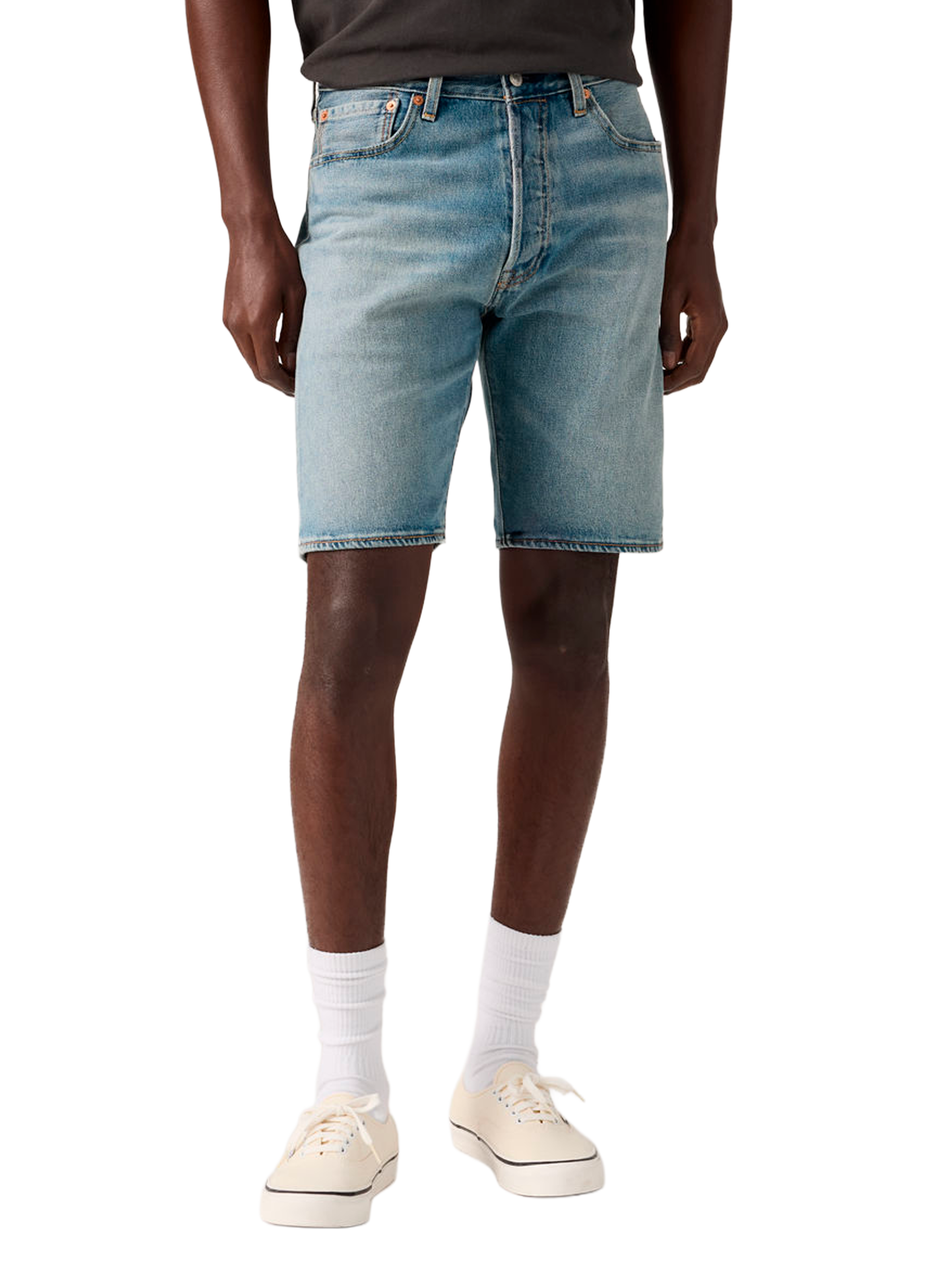 Short denim en coton mélangé LEVI'S Bleu