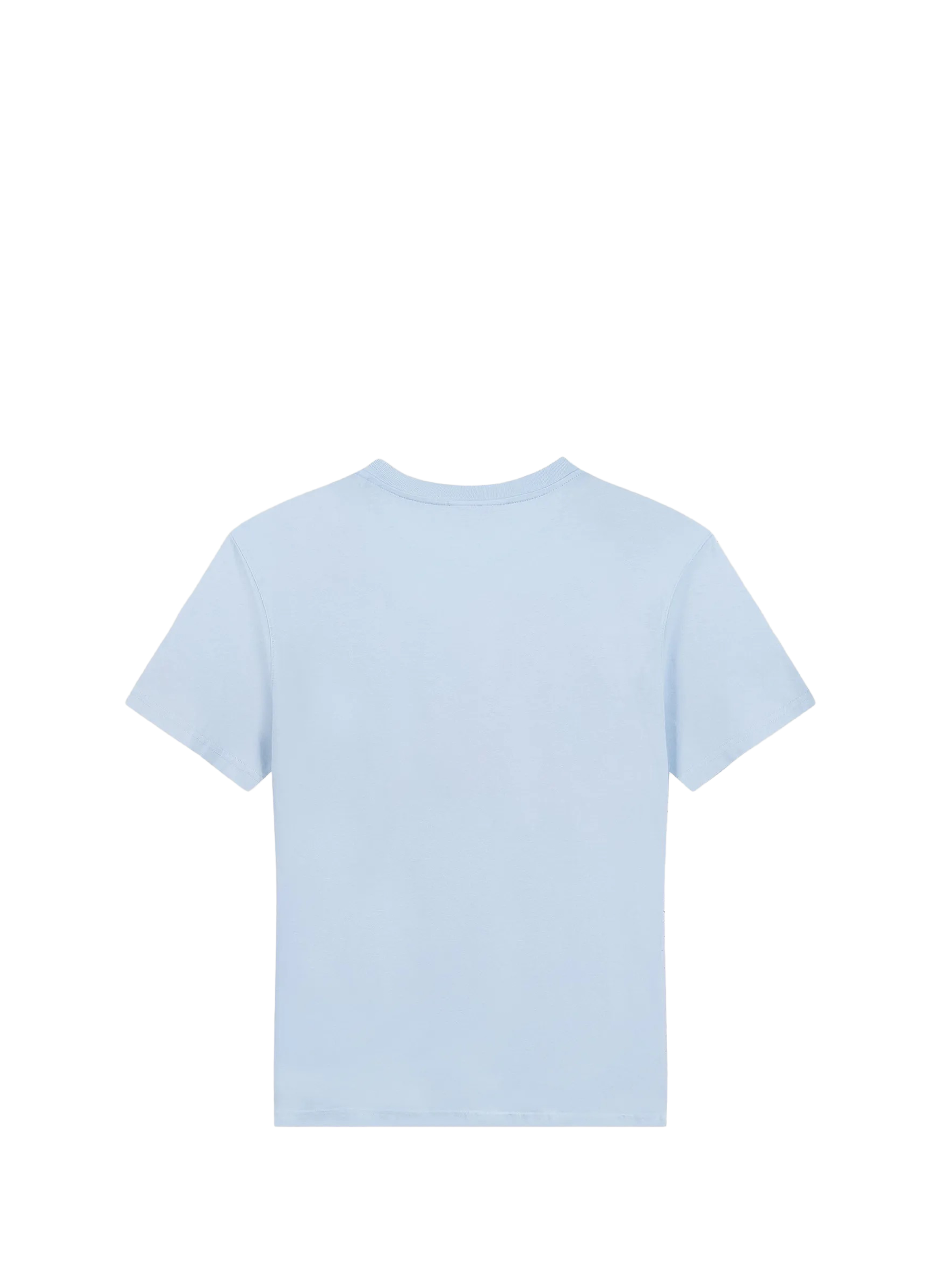 T-shirt Popincourt droit en coton biologique MAISON LABICHE Bleu