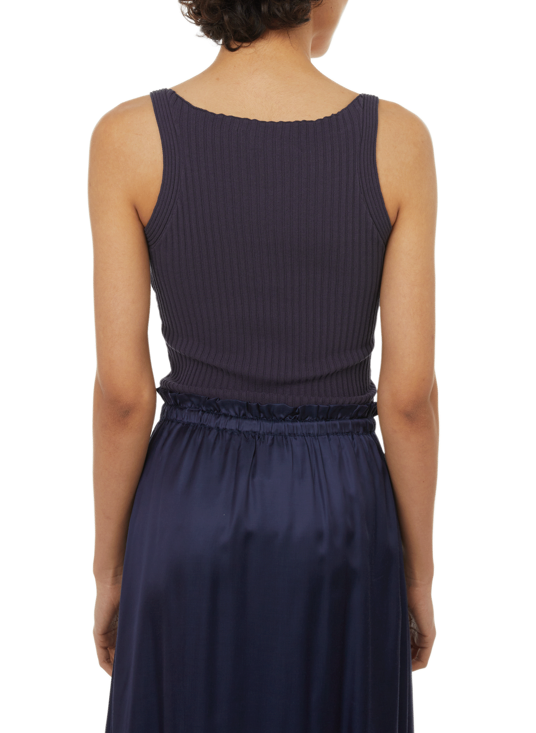 Top débardeur côtelé CAES Gris