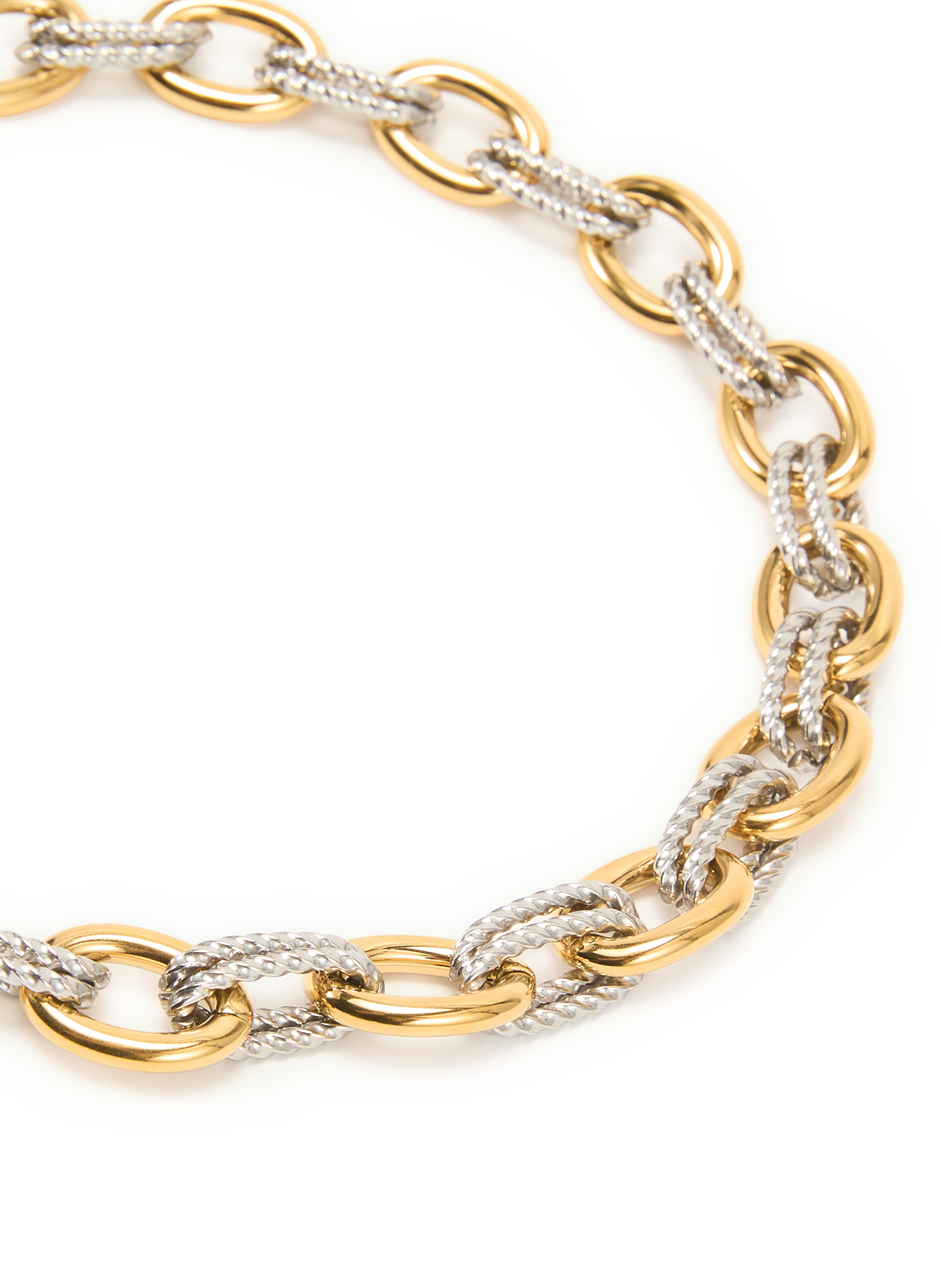 Round mesh necklace AU PRINTEMPS PARIS Silver