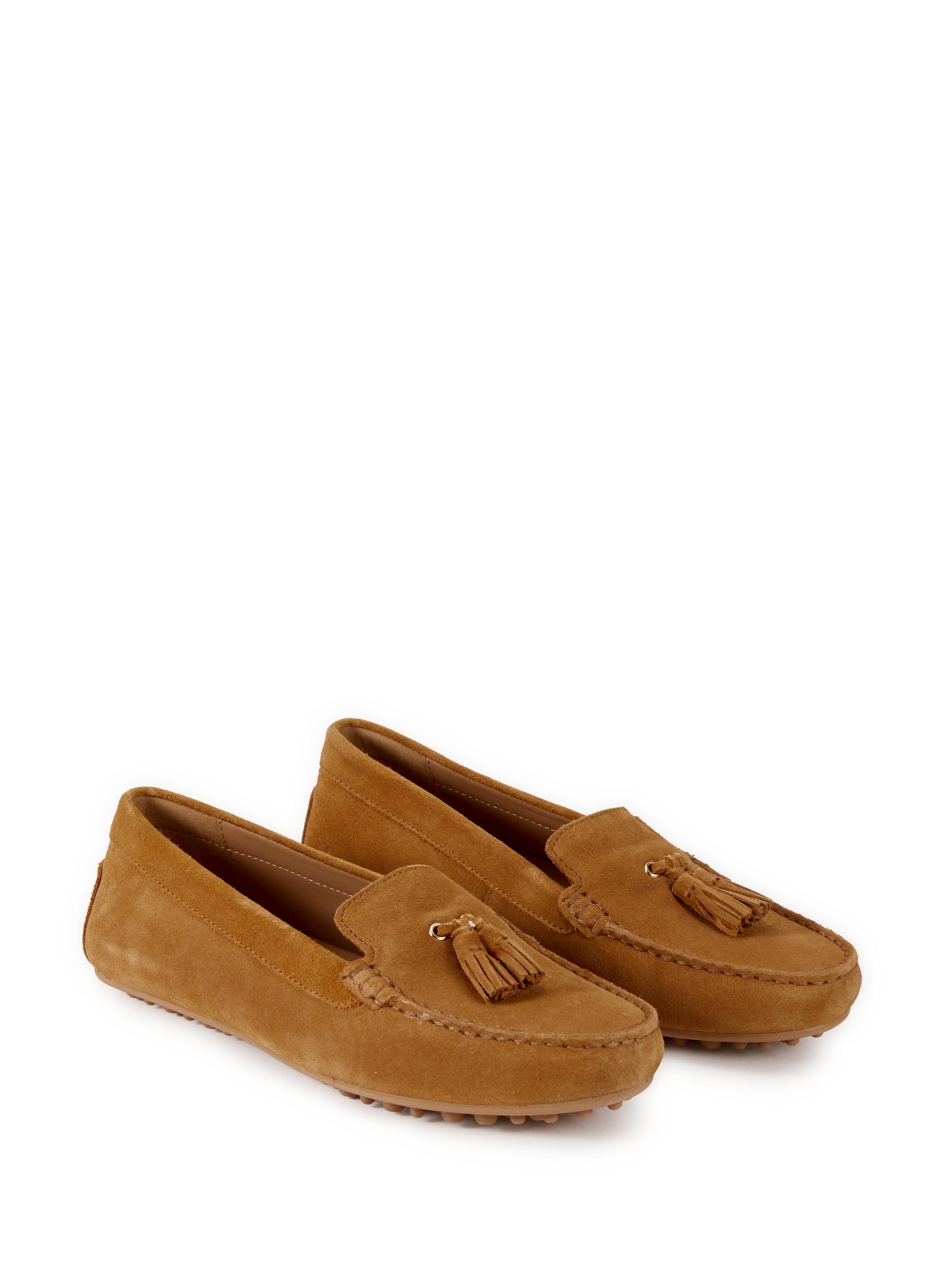 Mocassins en cuir suédé avec semelle adhérente GEOX Marron