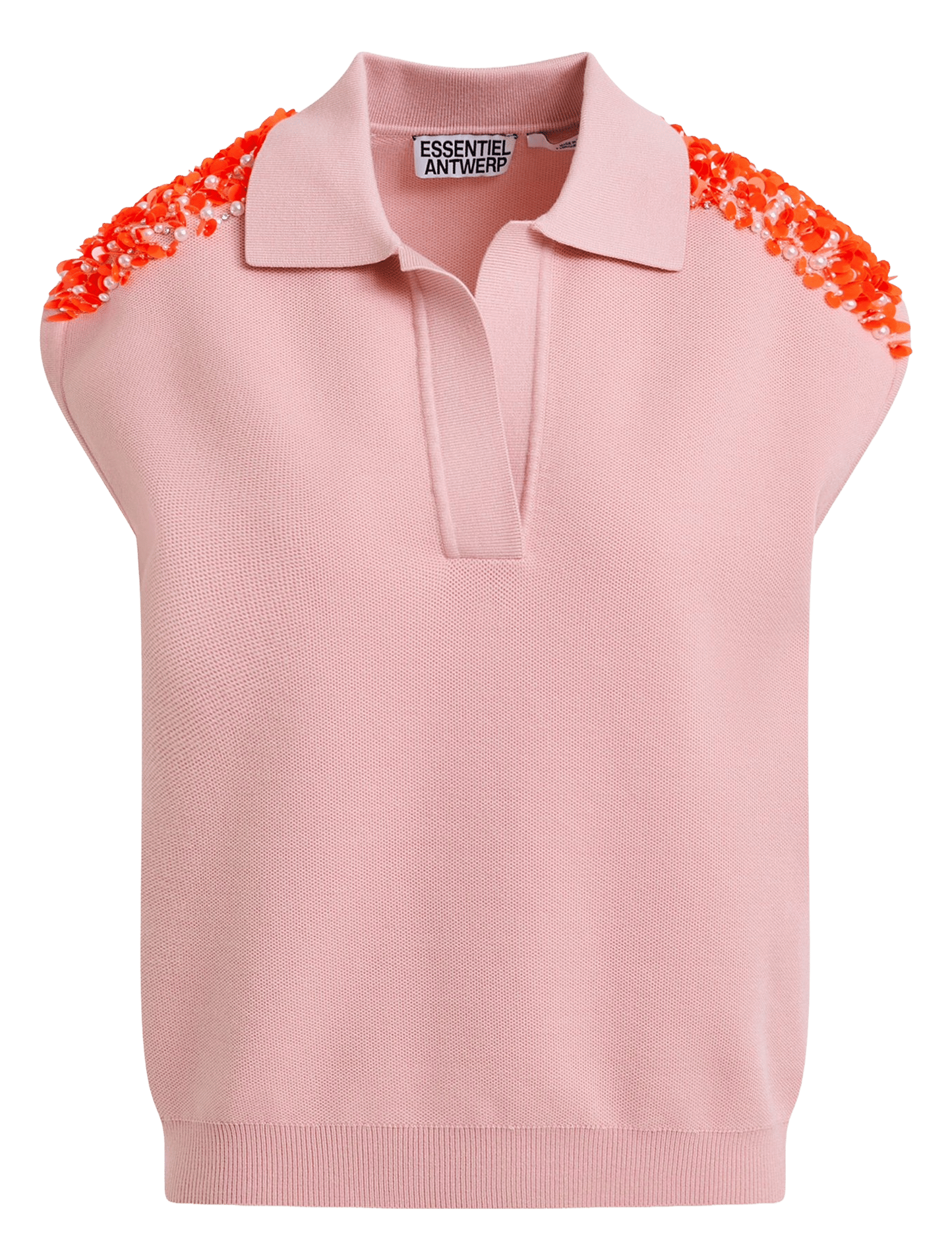 Top col polo joline ESSENTIEL ANTWERP Rose