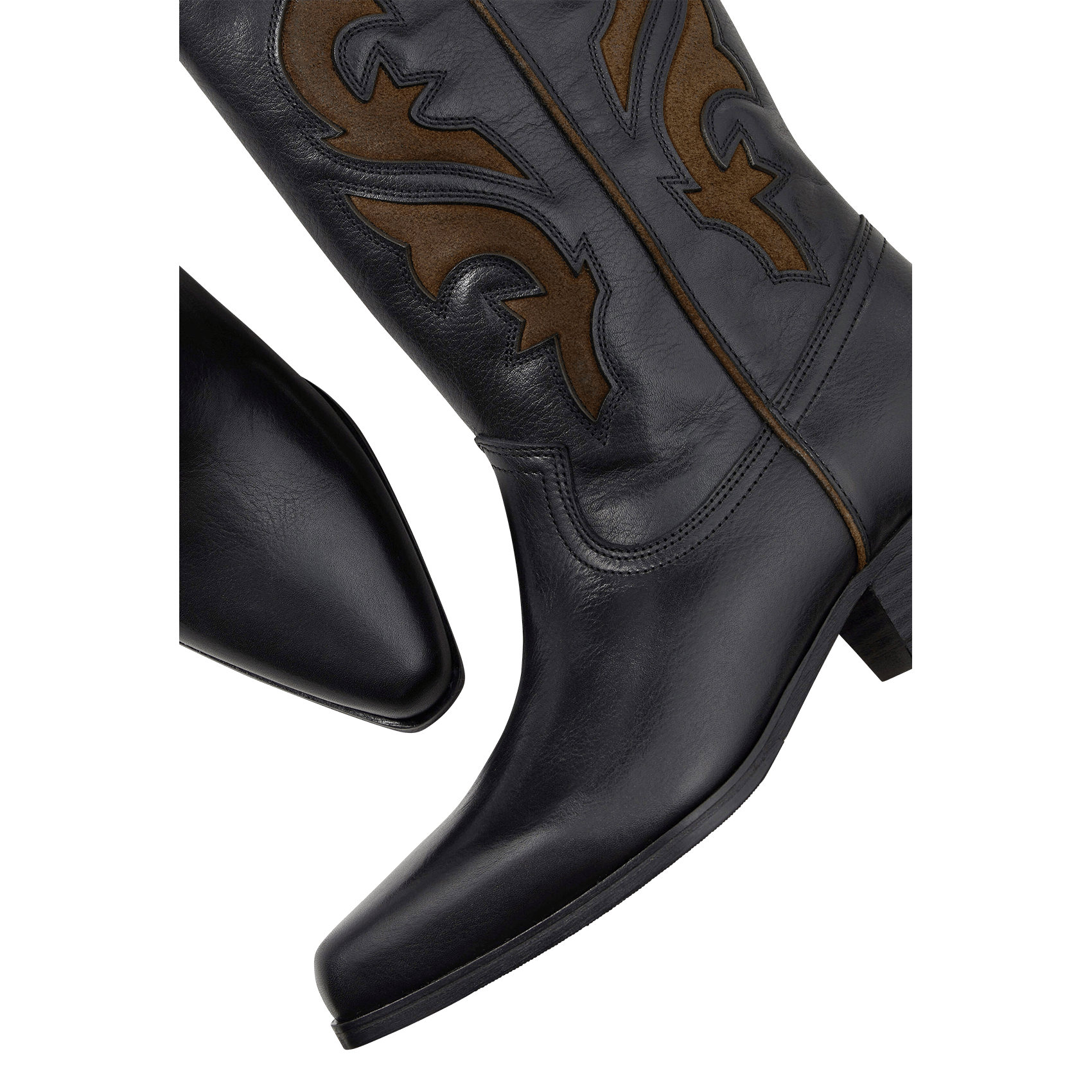 Bottes en cuir curtis BA&SH Noir