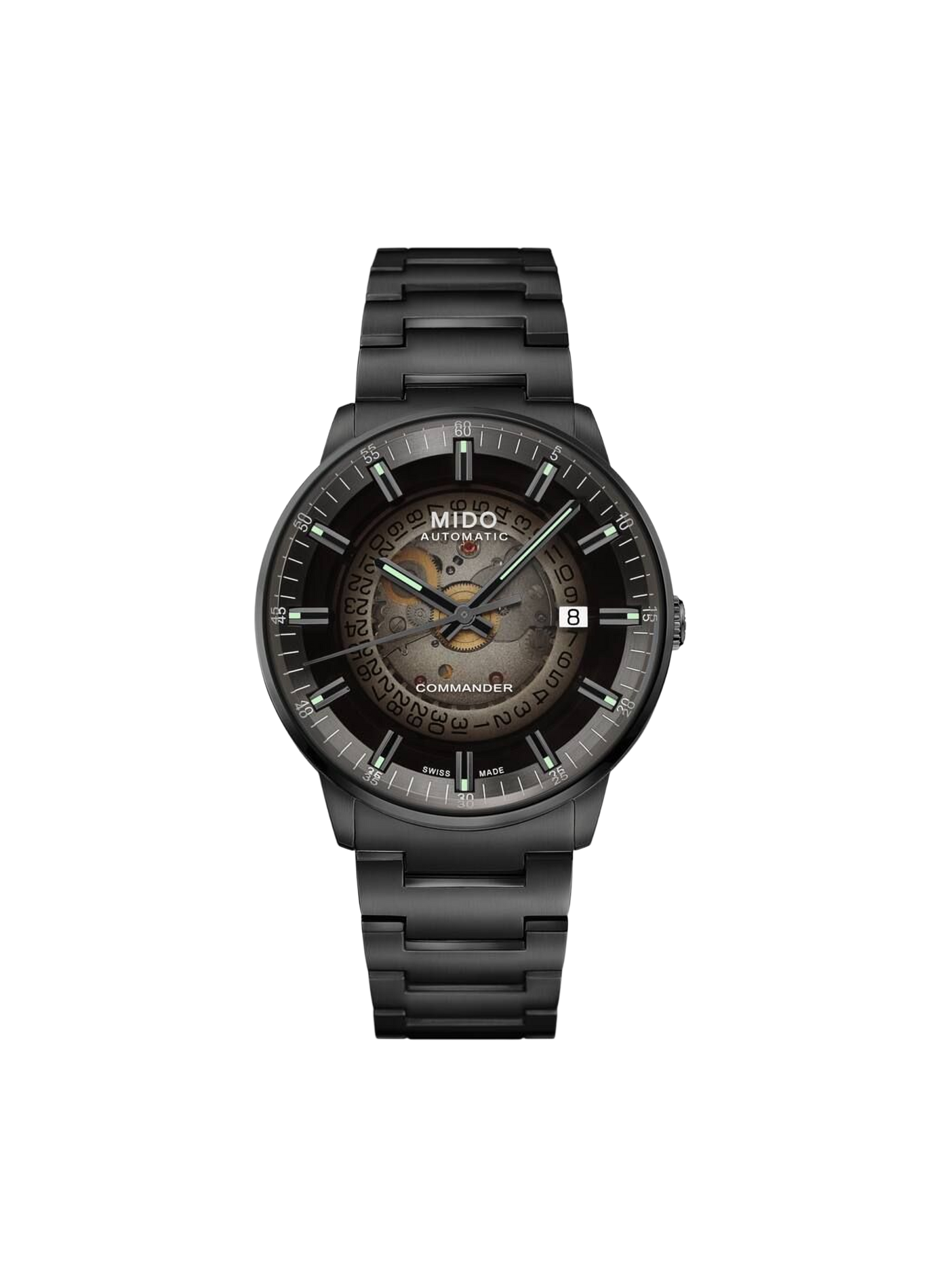 Montre Commander Gradient en acier inoxydable MIDO Noir