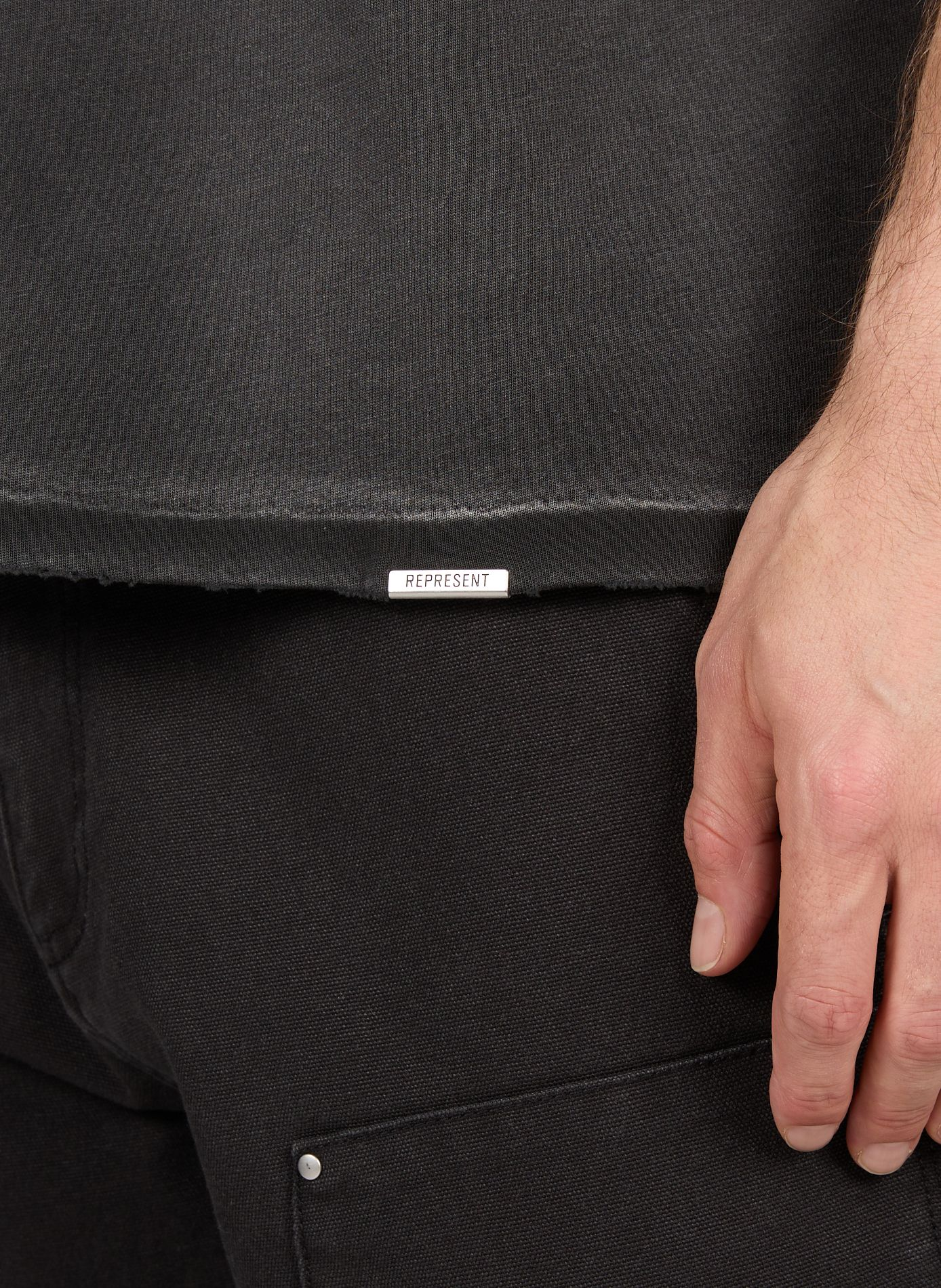 T-shirt imprimé en coton REPRESENT Gris