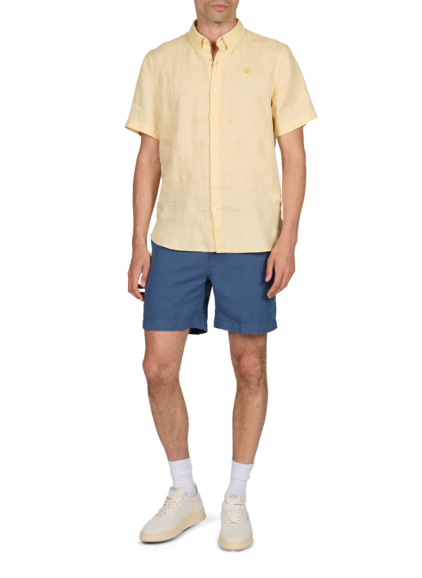 Chemise slim en lin TIMBERLAND Jaune