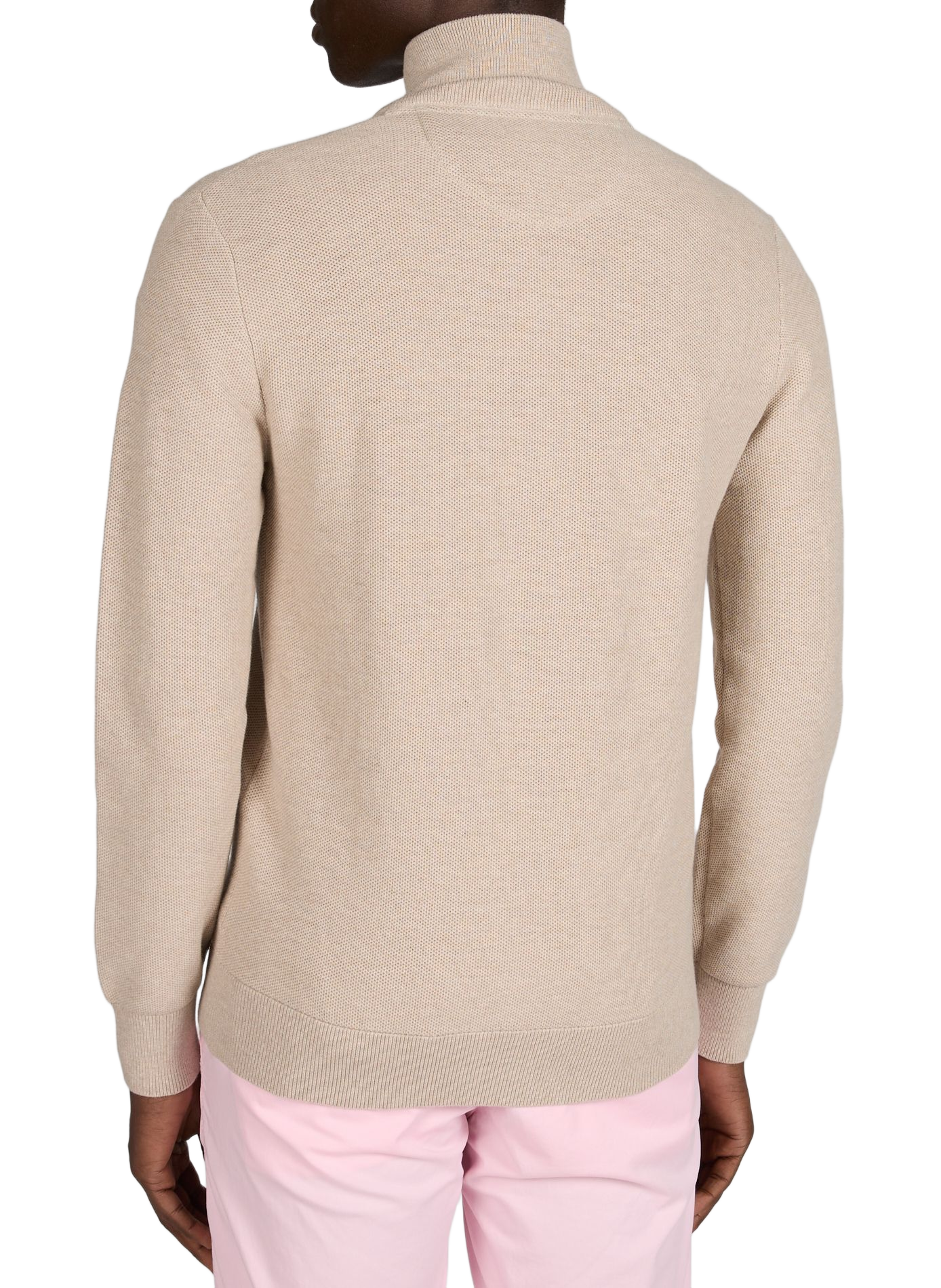 Gilet droit col montant en coton EDEN PARK Beige