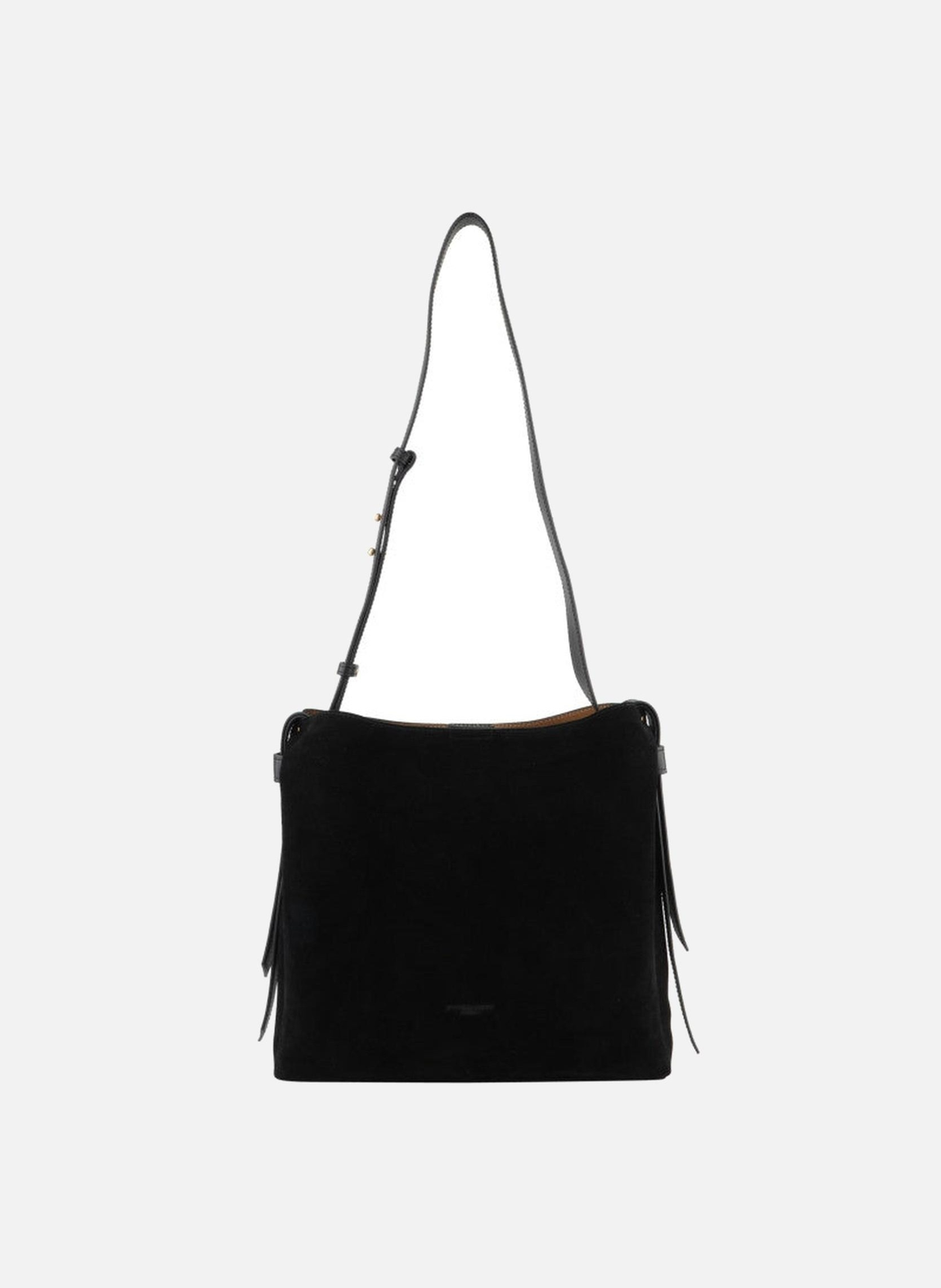 Amalie nubuck | sac à main POURCHET Noir