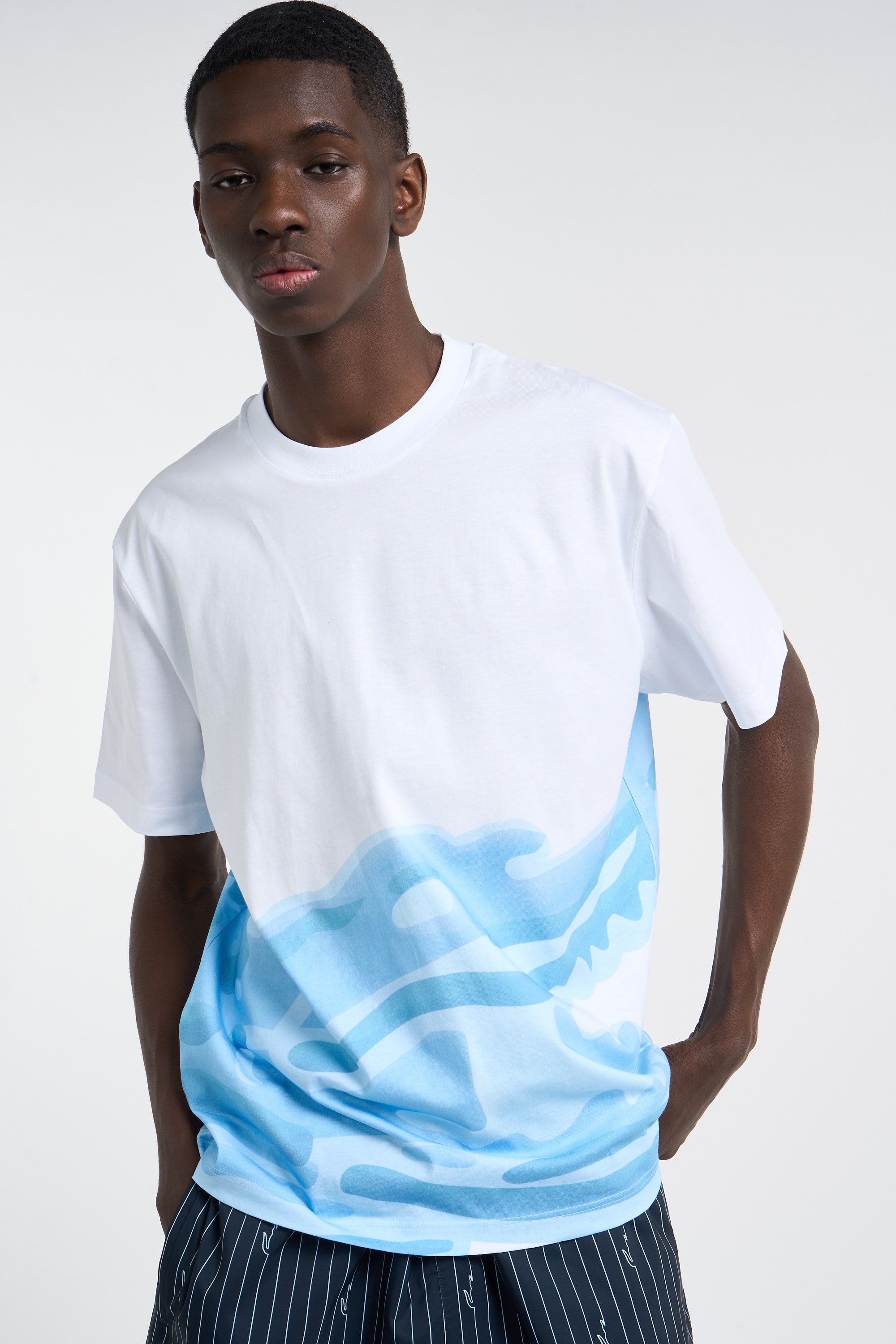 T-shirt tee-shirt LACOSTE Blanc