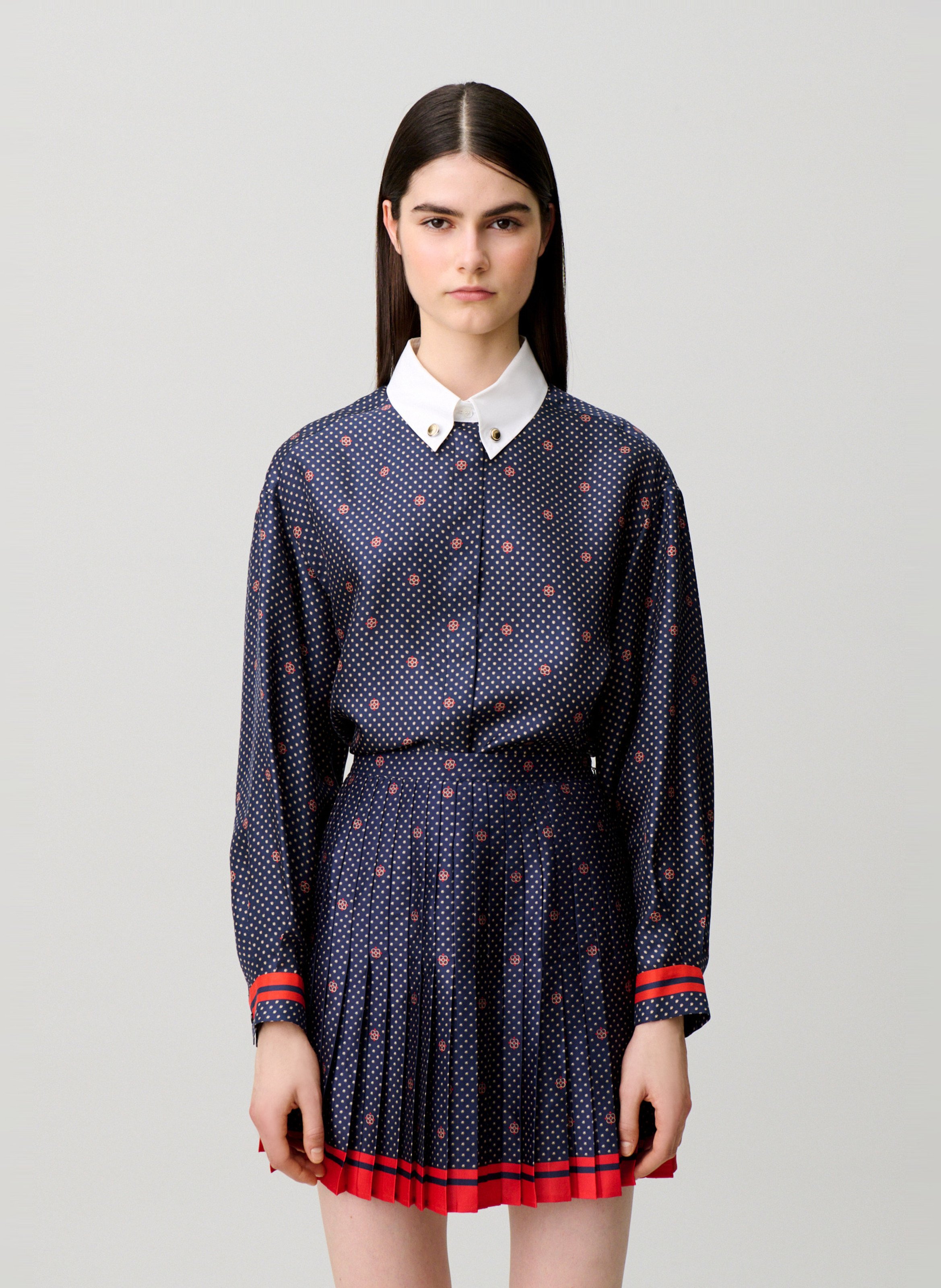 Jupe évasée courte CLAUDIE PIERLOT Multicolore