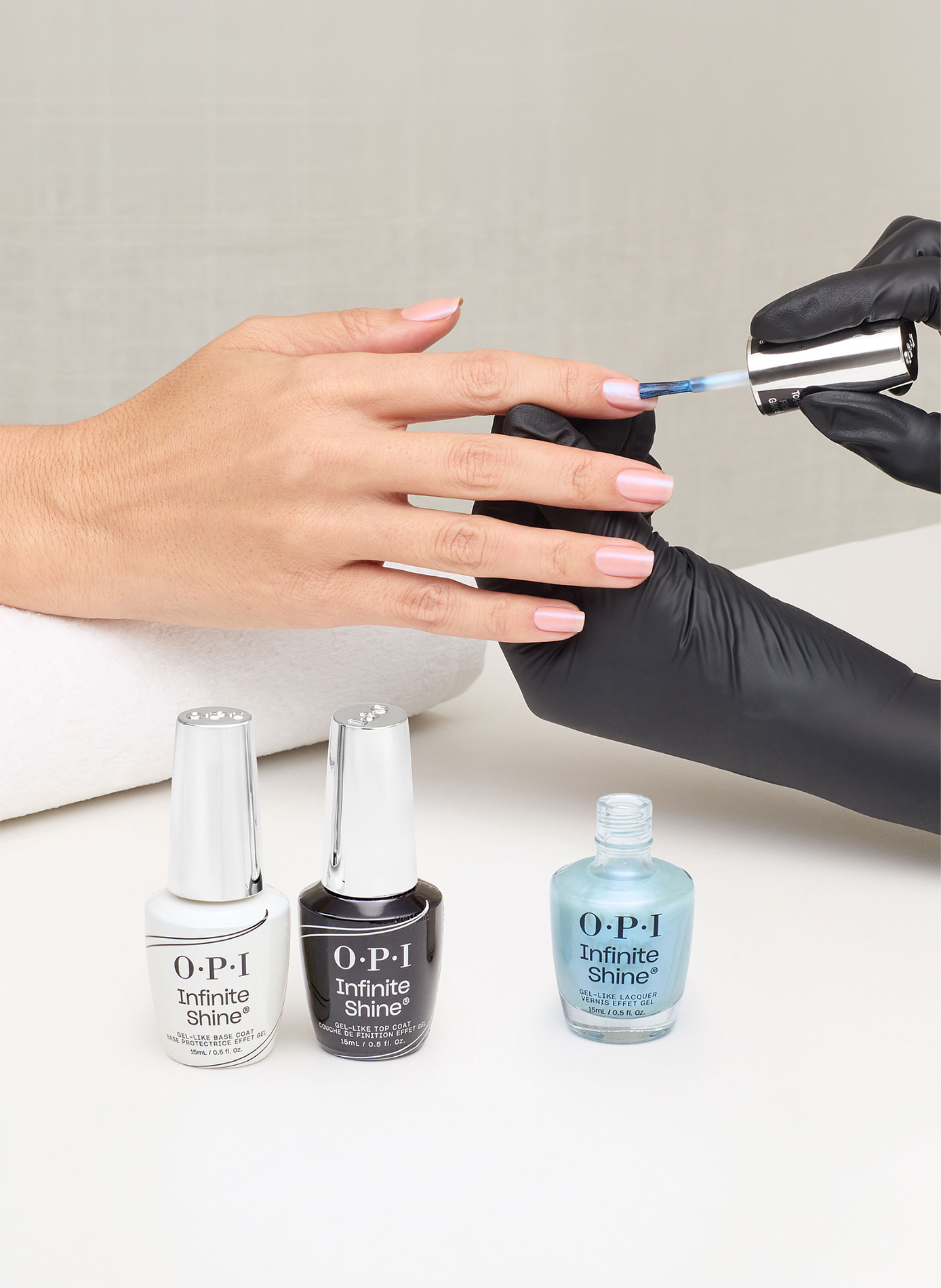 Moon Gleam - Long-lasting gel effect nail polish, glazed finish OPI Bleu clair