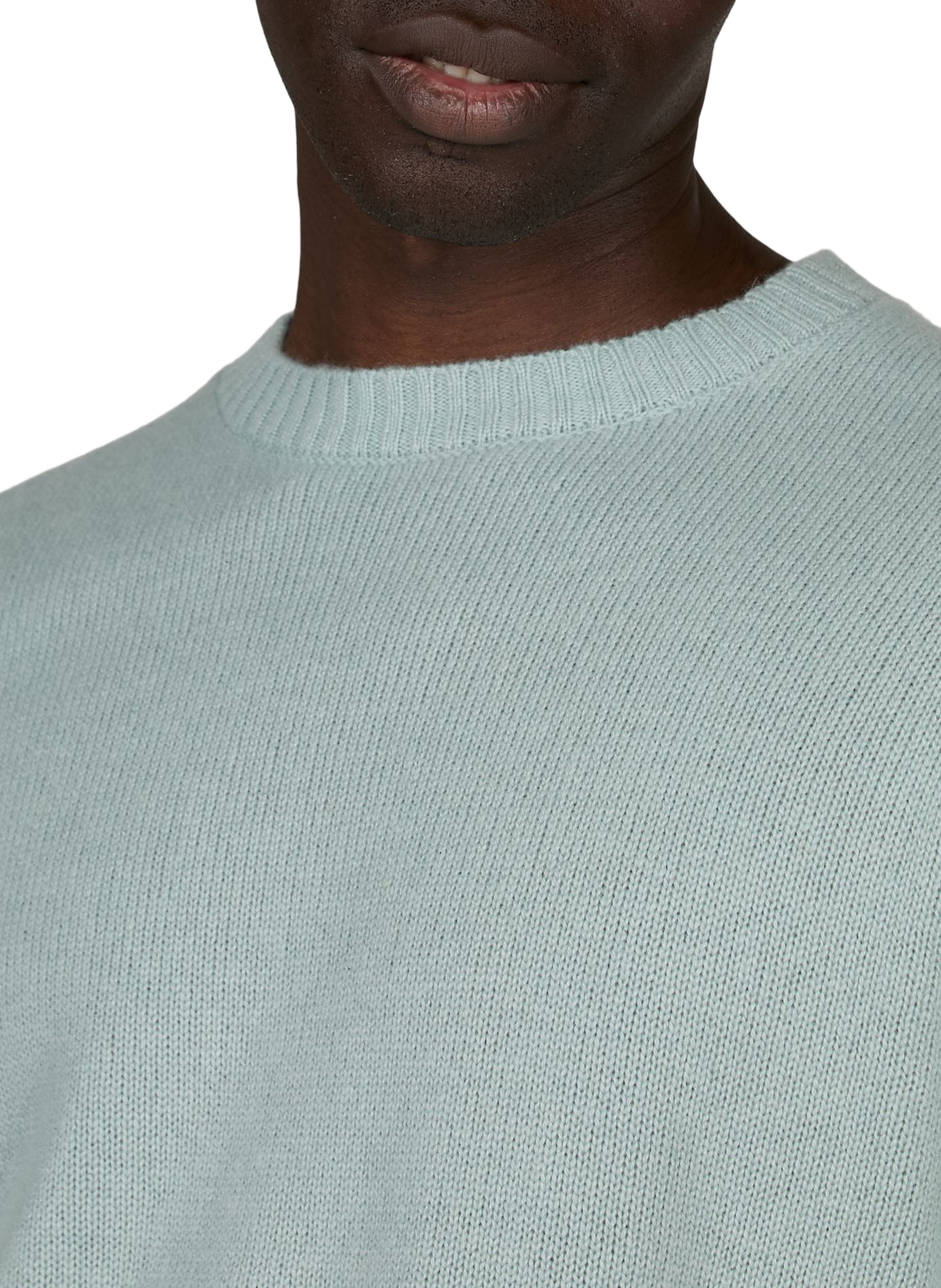 Round-neck straight cashmere sweater CLOSED Blue