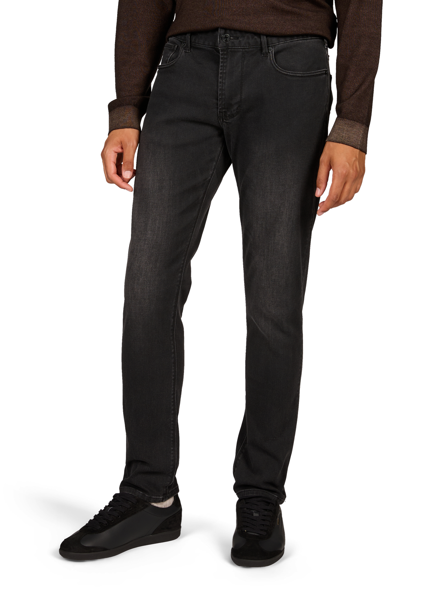 Cotton-blend slim-fit jeans EMPORIO ARMANI Grey