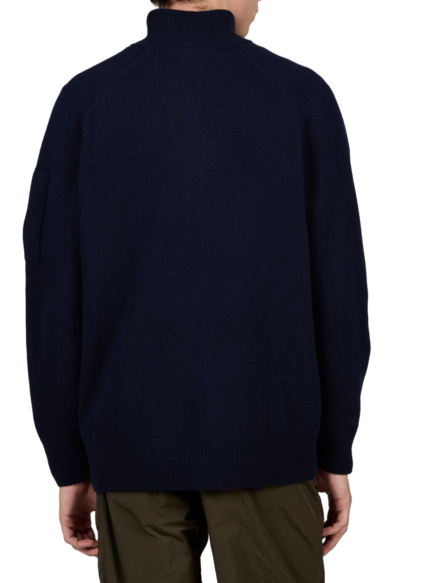 Sweatshirt droit en laine mélangé CP COMPANY Bleu
