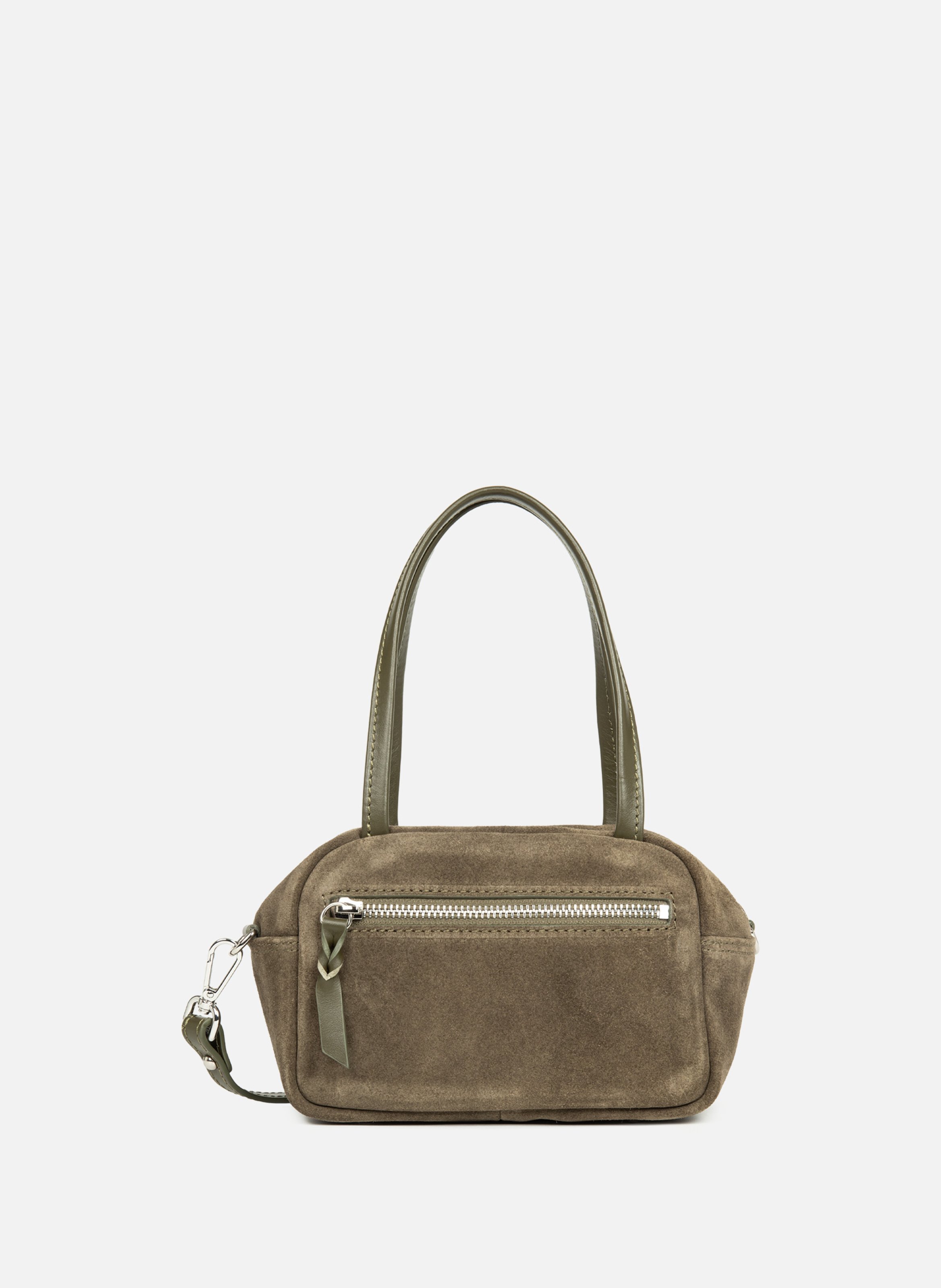 Petit sac à main - suède it LANCASTER Kaki