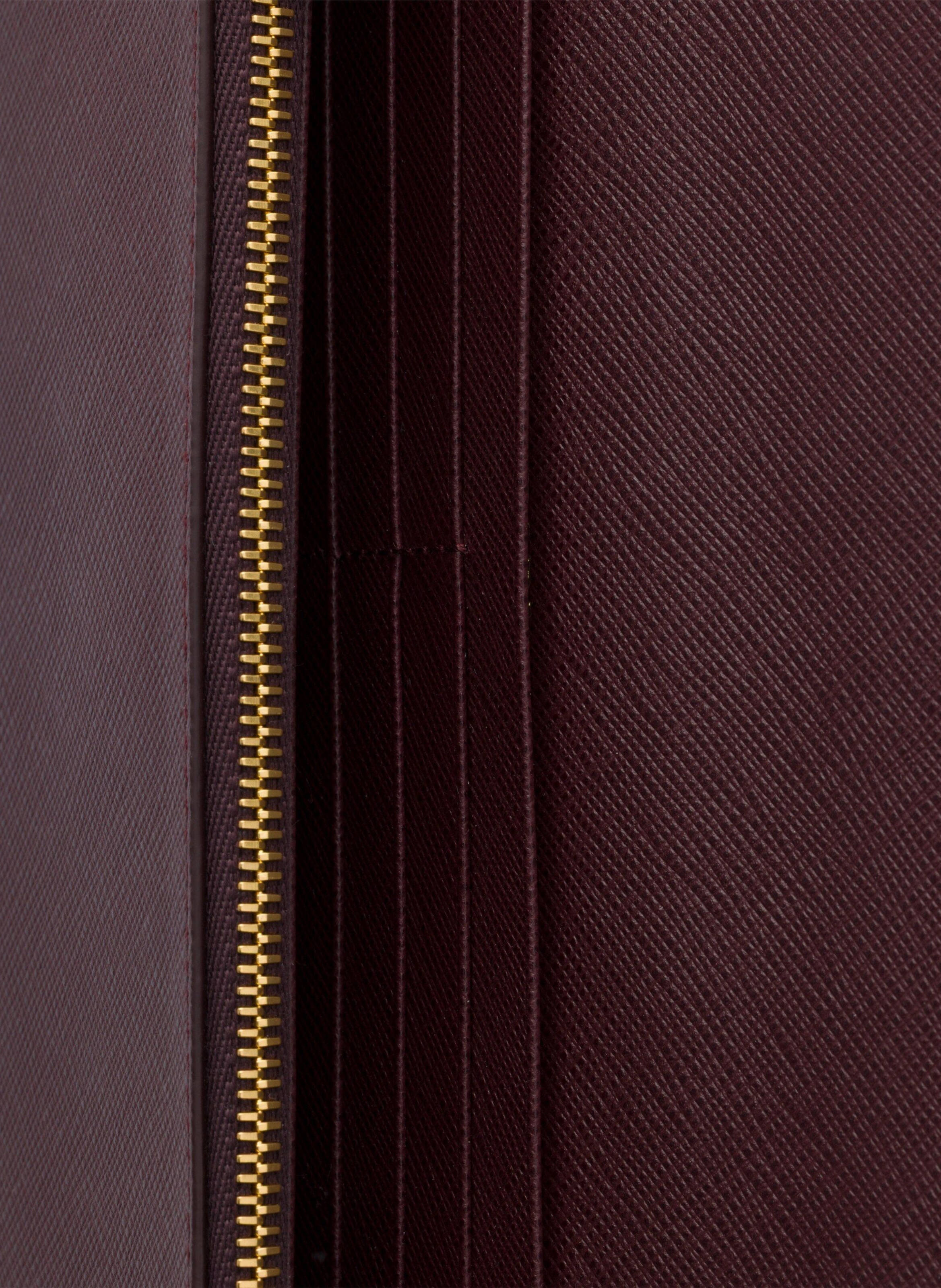 Portefeuille à bandoulière en cuir saffiano PRADA Rouge